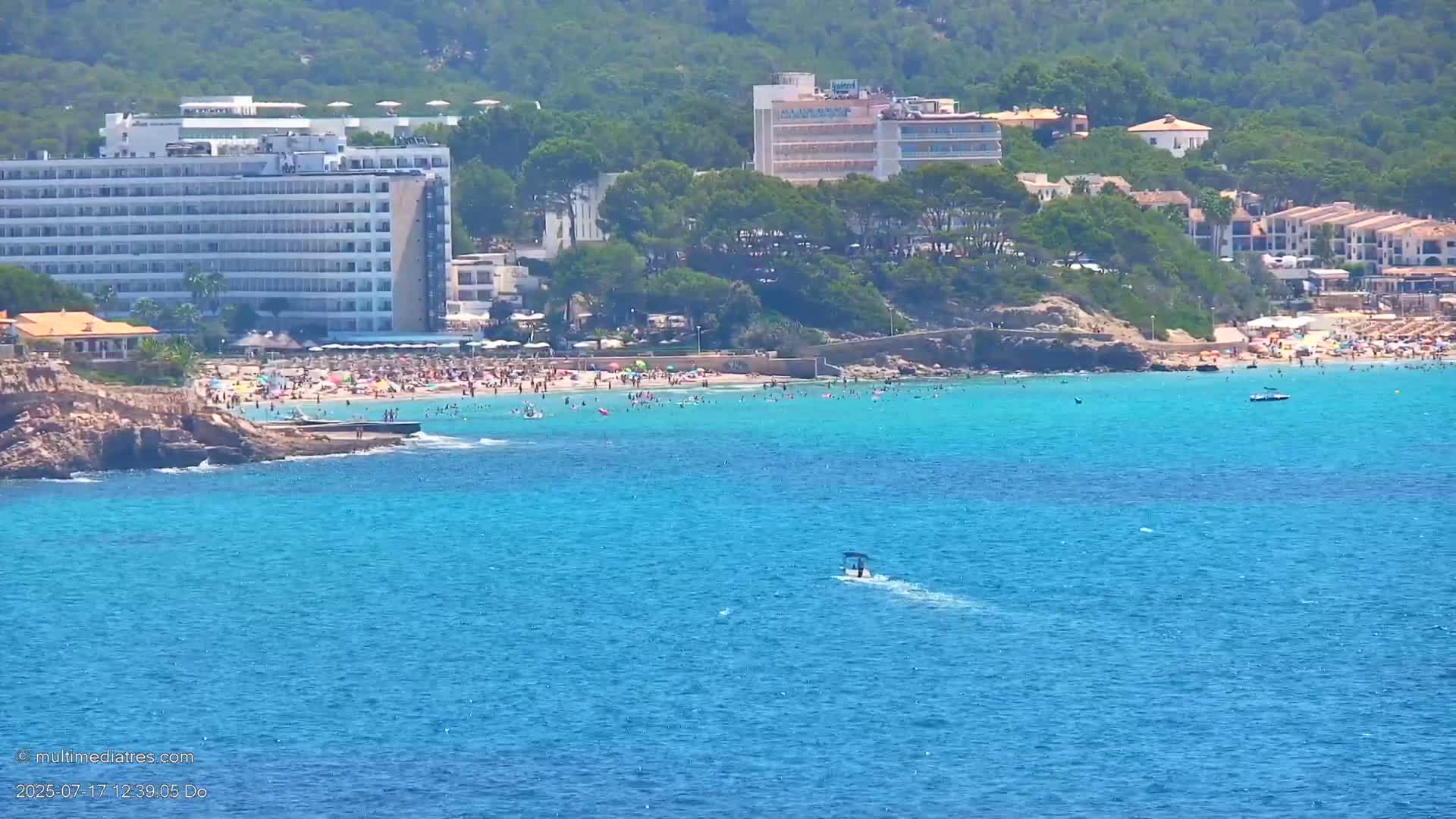 Paguera, Cala Fornells PTZ Live Cam - Mallorca, Balearic Islands, Spain
