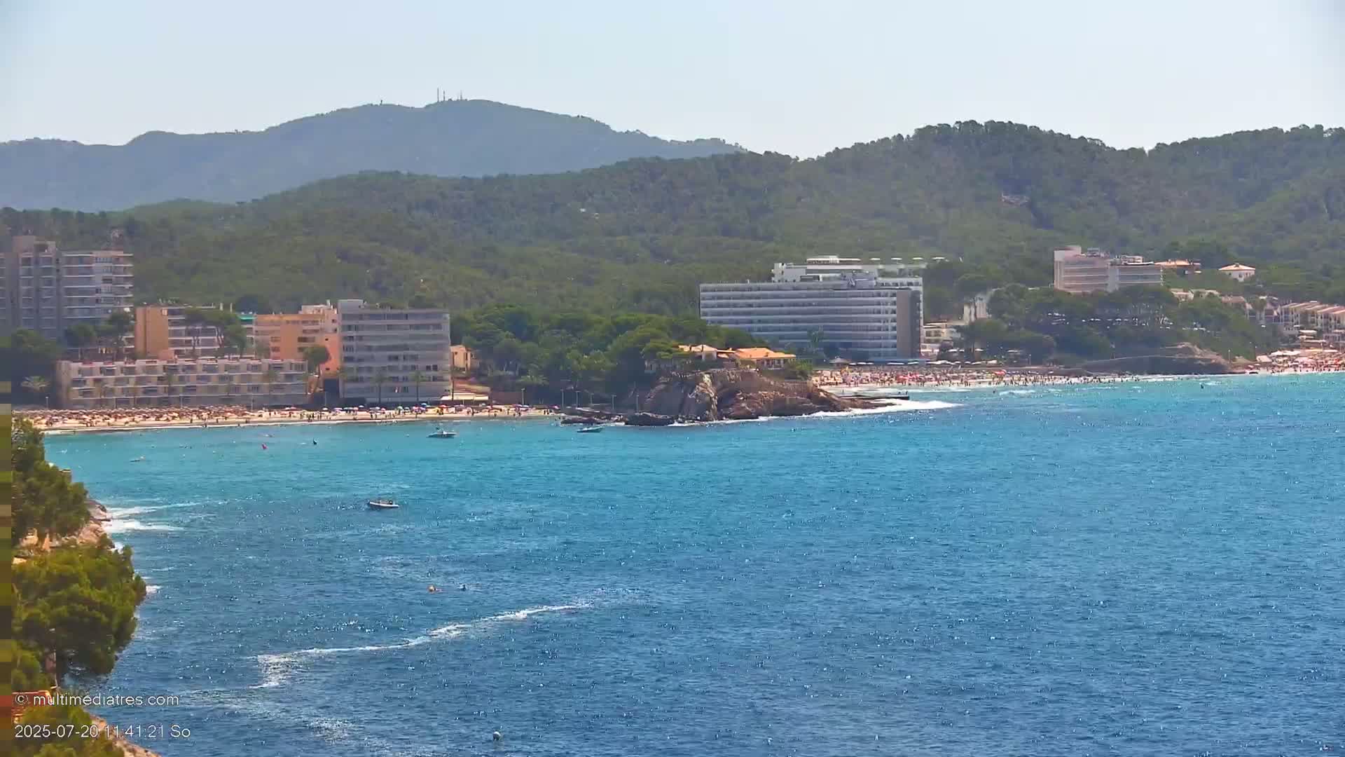 Paguera, Cala Fornells PTZ Live Cam - Mallorca, Balearic Islands, Spain