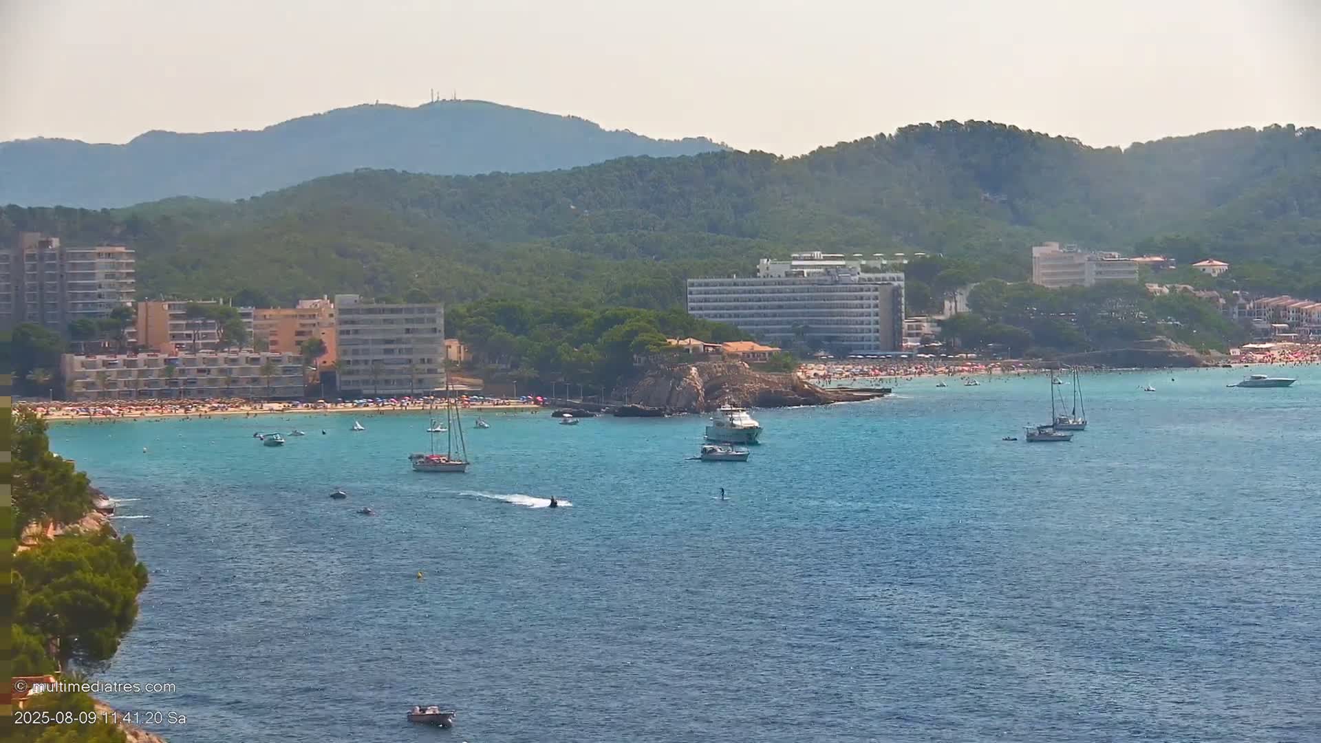 Paguera, Cala Fornells PTZ Live Cam - Mallorca, Balearic Islands, Spain