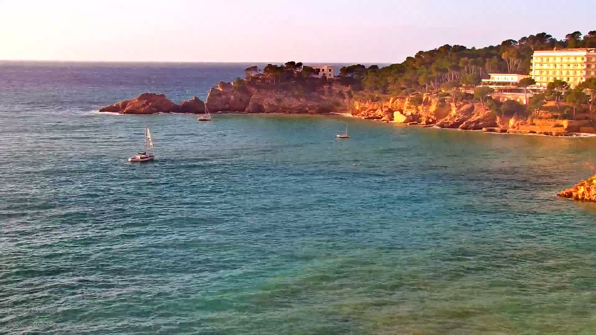 Paguera, Cala Fornells PTZ Live Cam - Mallorca, Balearic Islands, Spain