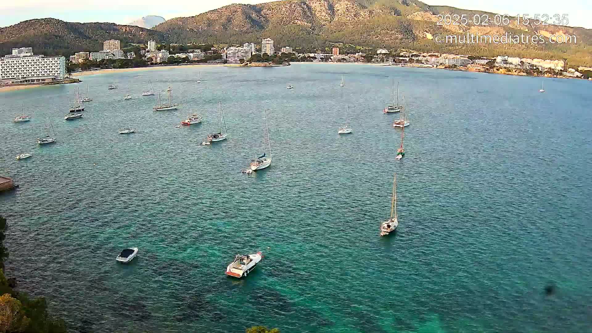 Mallorca, Magaluf - Palmanova Son Maties Beach Live Cam - Balearic Islands, Spain