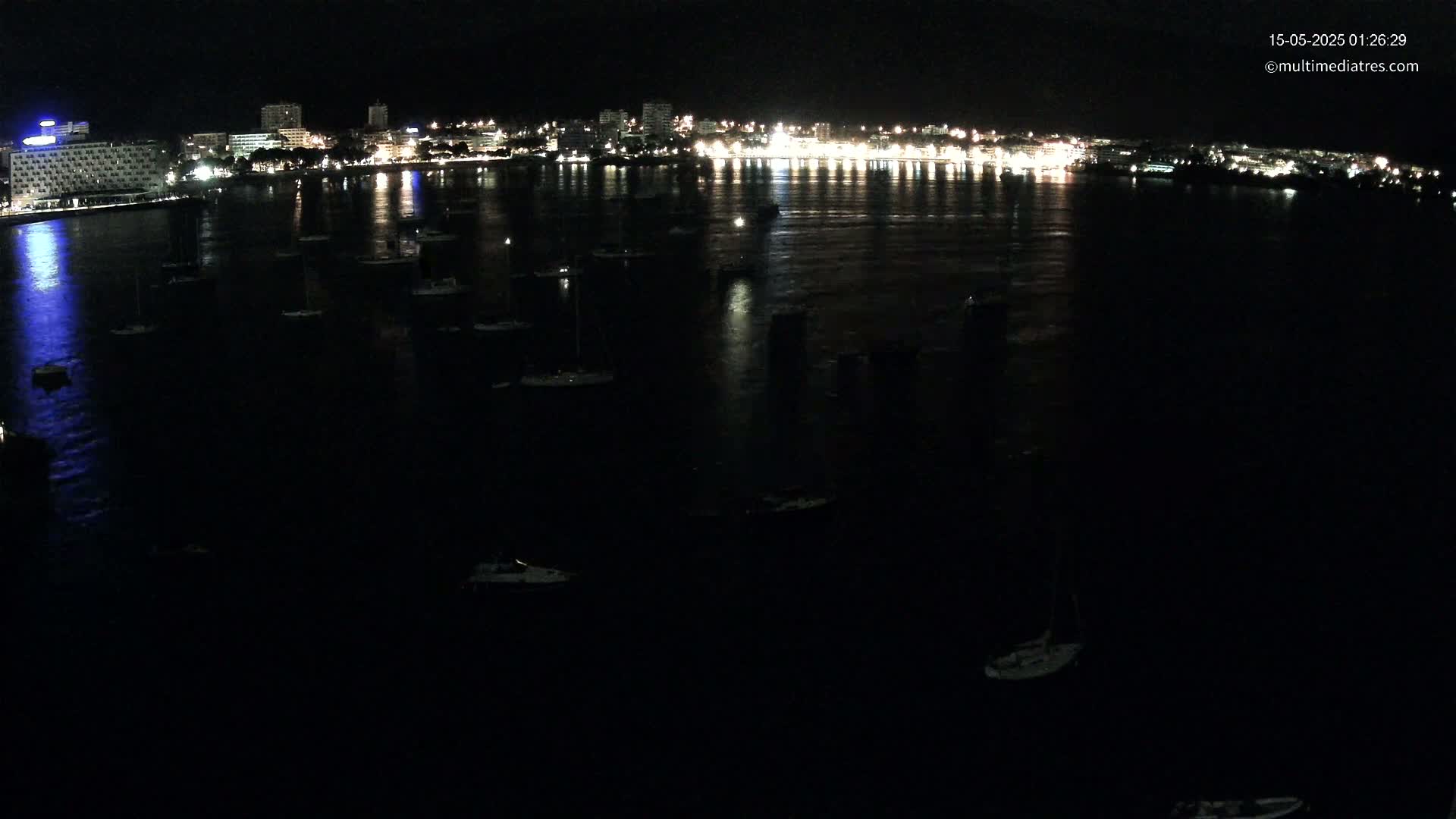 Mallorca, Magaluf - Palmanova Son Maties Beach Live Cam - Balearic Islands, Spain