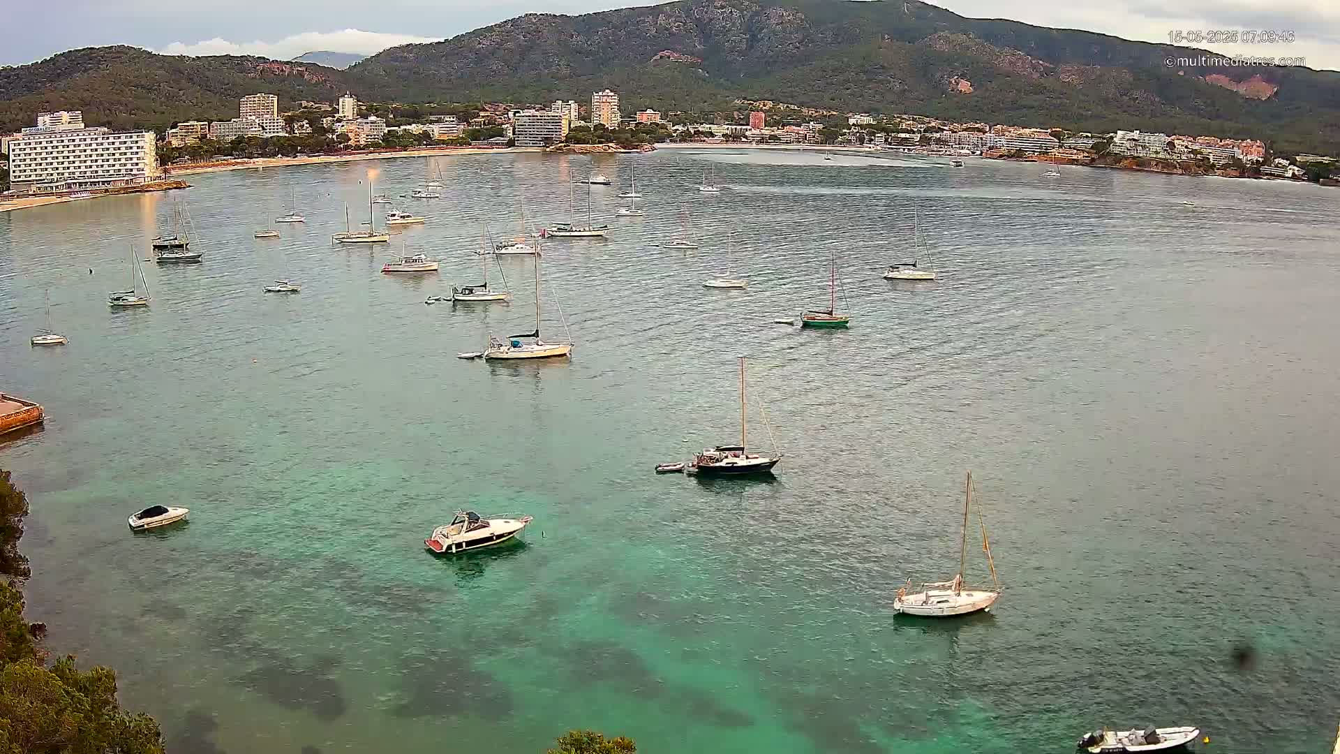 Mallorca, Magaluf - Palmanova Son Maties Beach Live Cam - Balearic Islands, Spain