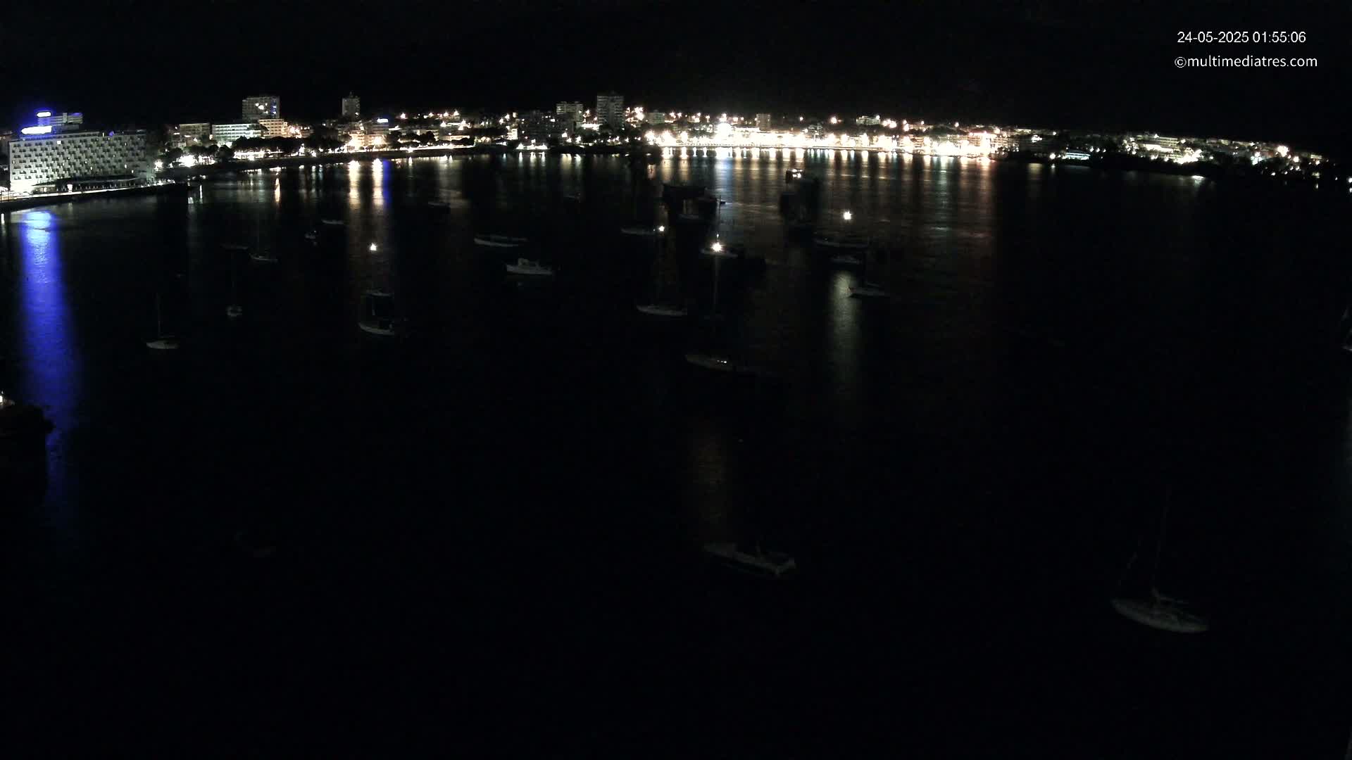 Mallorca, Magaluf - Palmanova Son Maties Beach Live Cam - Balearic Islands, Spain