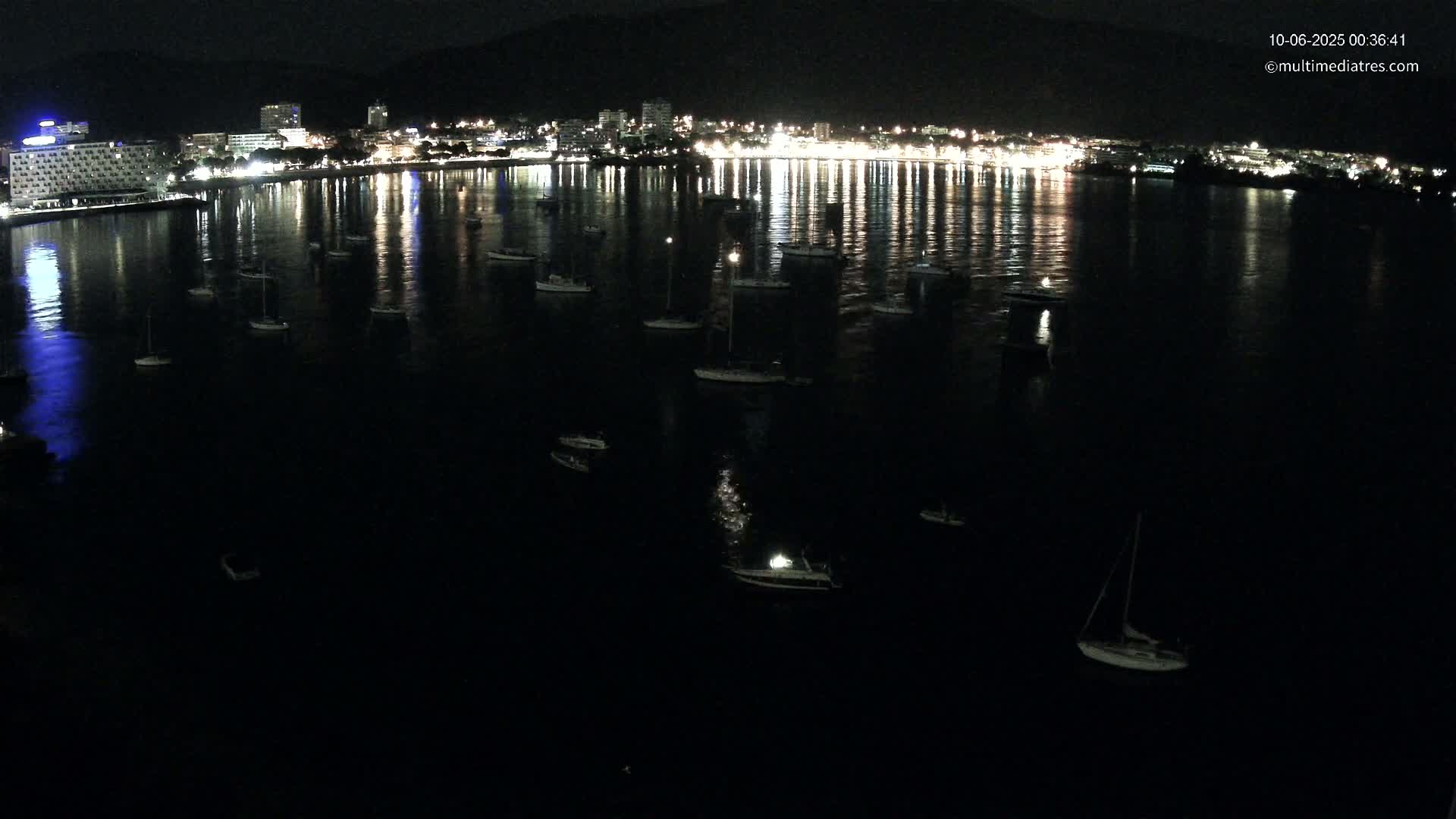 Mallorca, Magaluf - Palmanova Son Maties Beach Live Cam - Balearic Islands, Spain