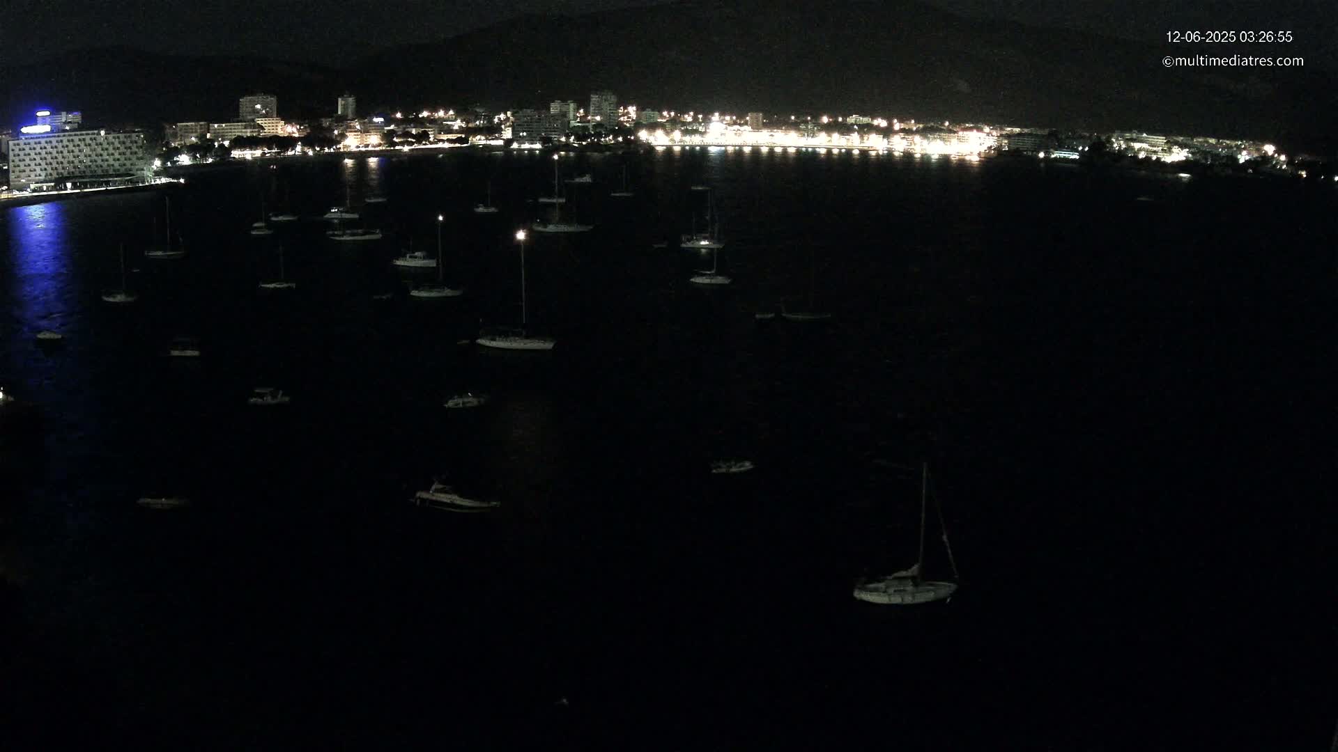 Mallorca, Magaluf - Palmanova Son Maties Beach Live Cam - Balearic Islands, Spain