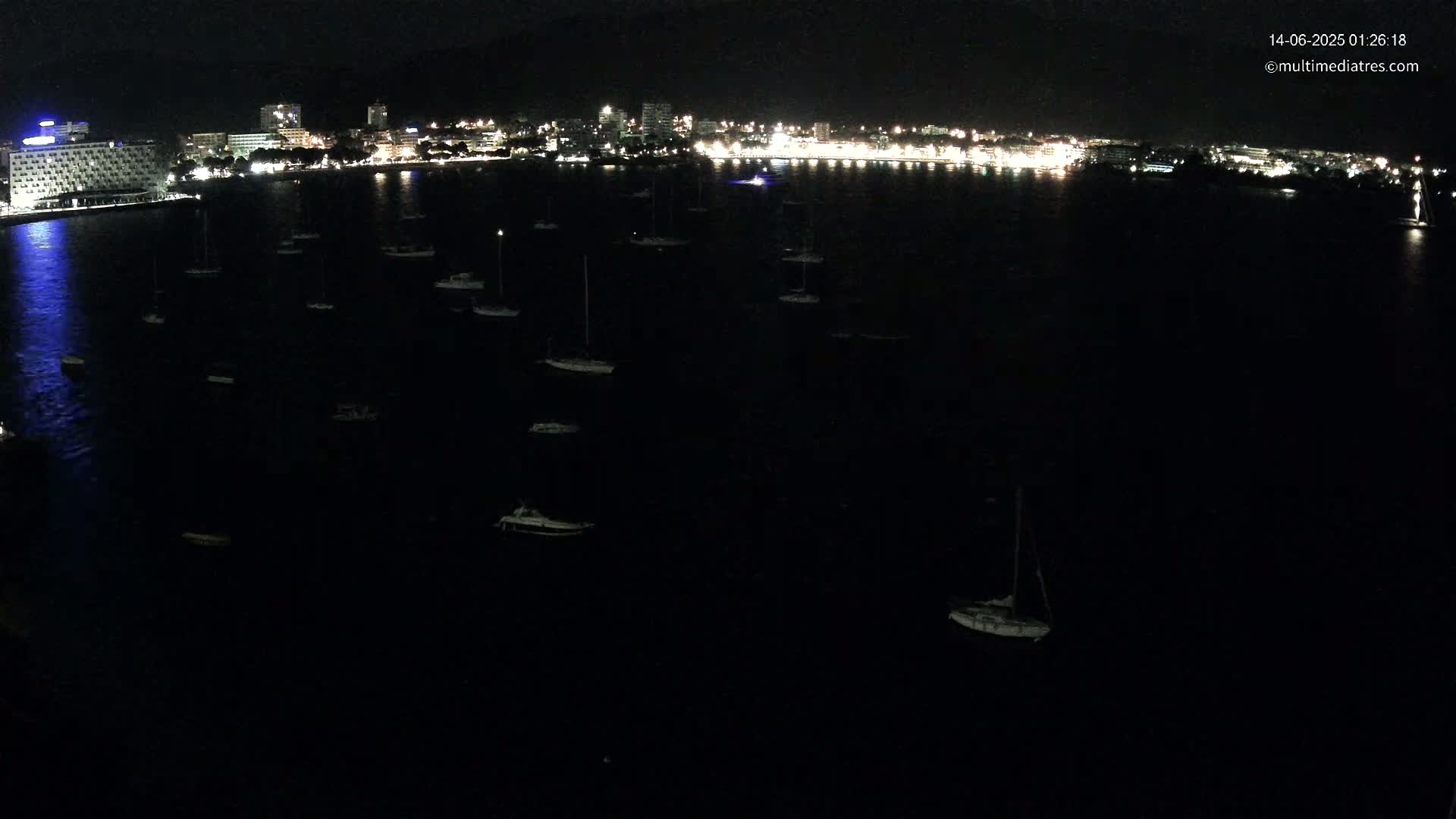 Mallorca, Magaluf - Palmanova Son Maties Beach Live Cam - Balearic Islands, Spain