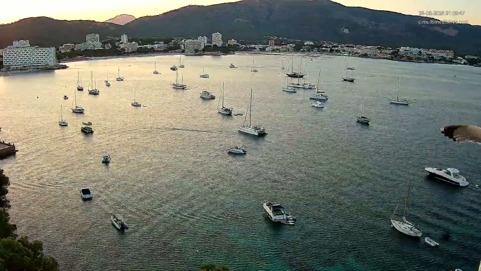 Mallorca, Magaluf - Palmanova Son Maties Beach Live Cam - Balearic Islands, Spain