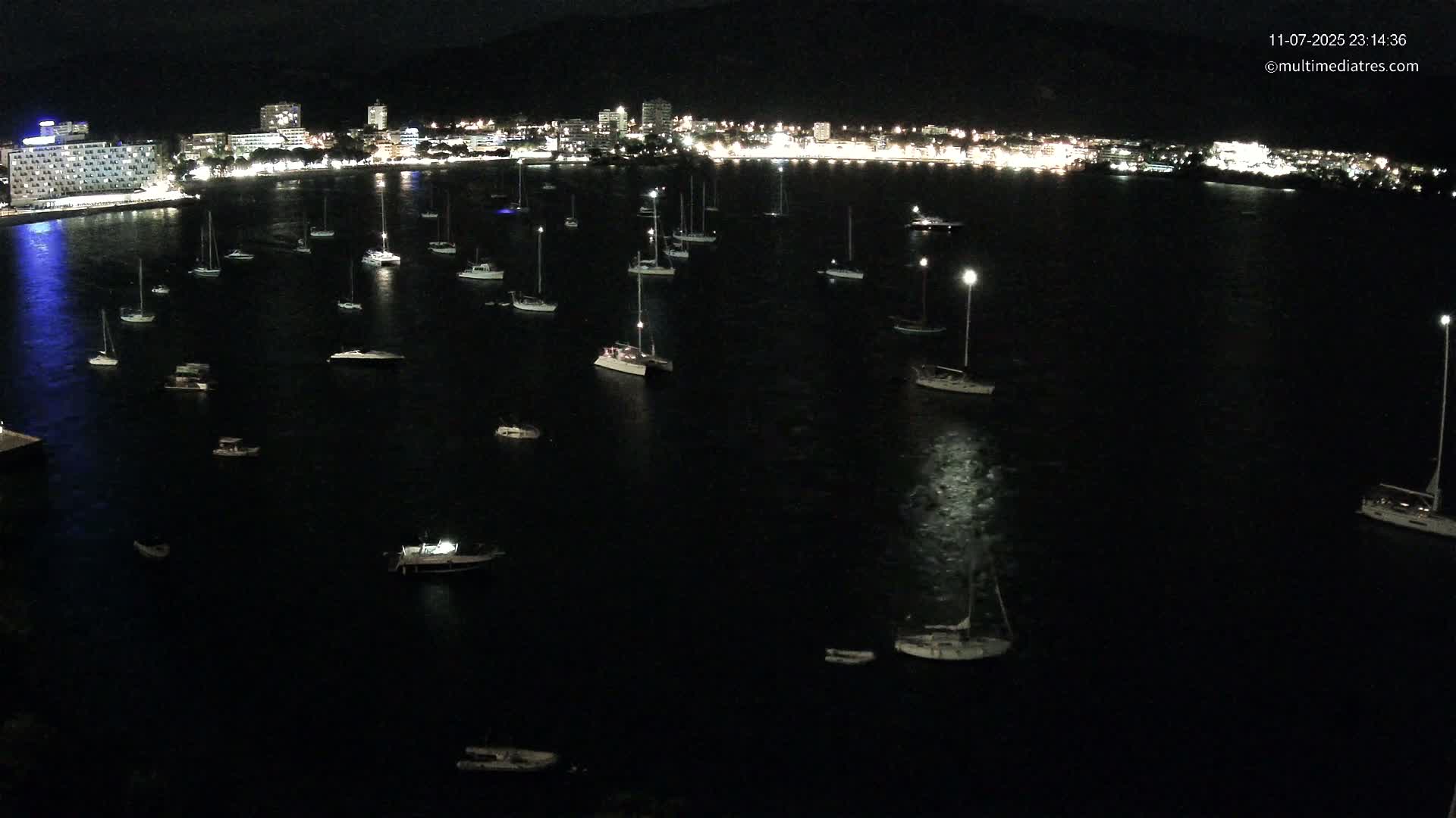 Mallorca, Magaluf - Palmanova Son Maties Beach Live Cam - Balearic Islands, Spain