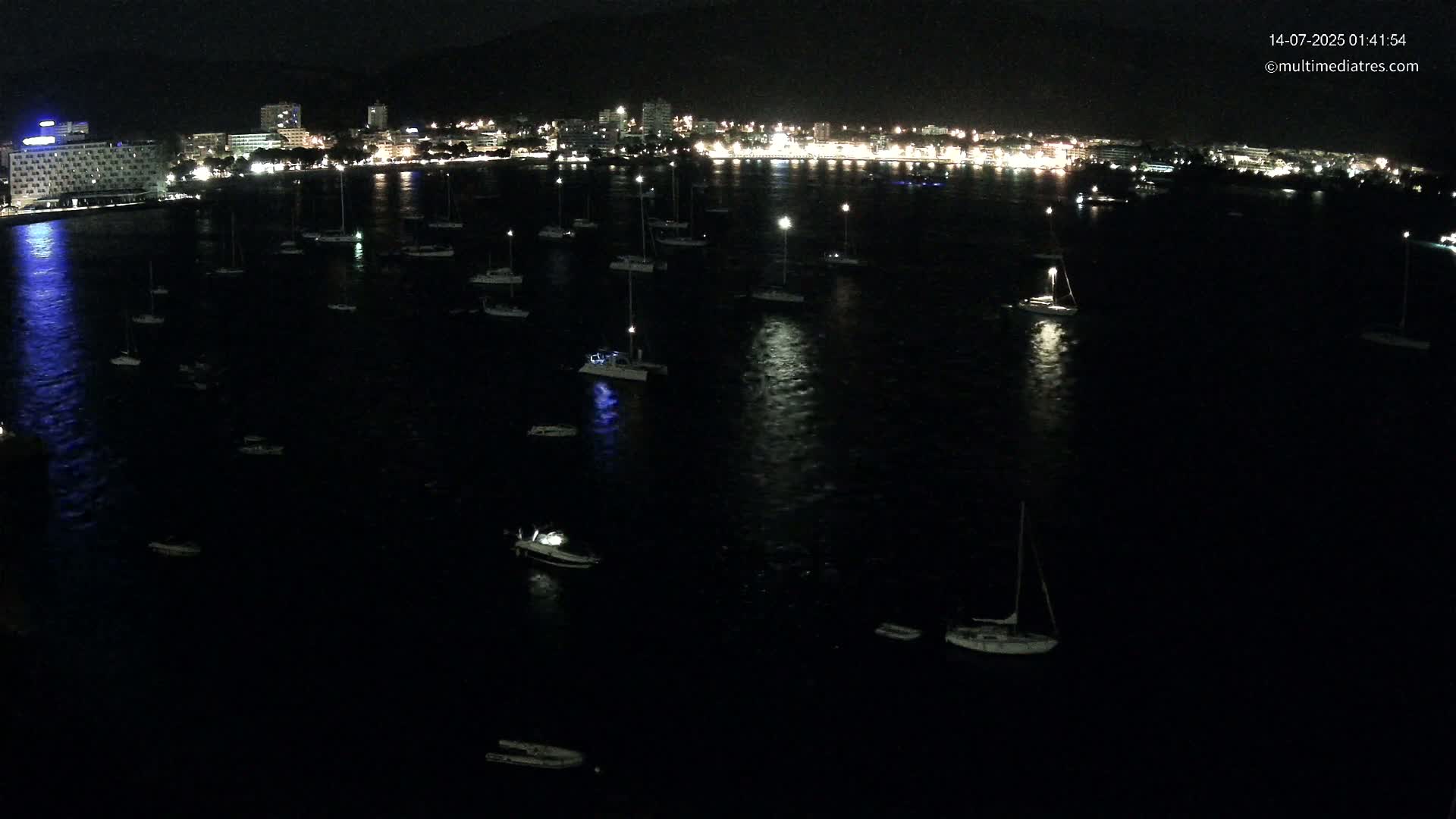 Mallorca, Magaluf - Palmanova Son Maties Beach Live Cam - Balearic Islands, Spain