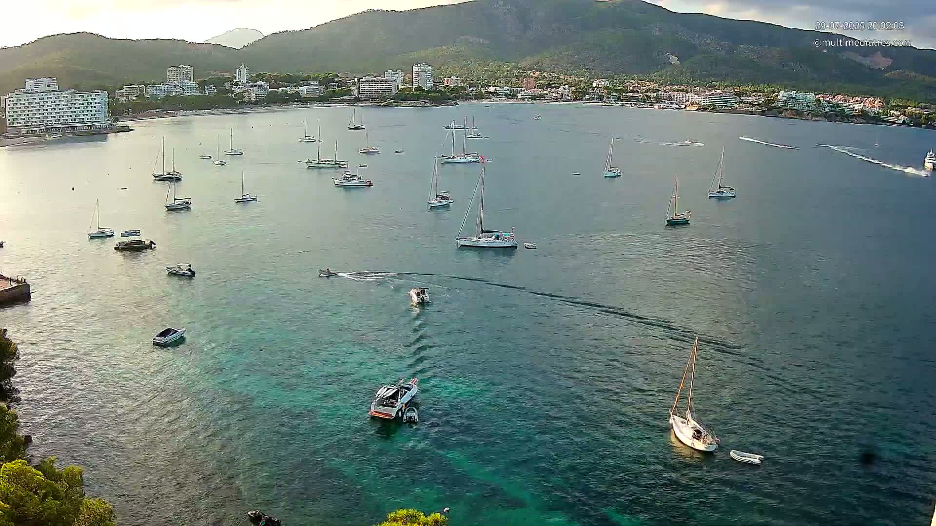 Mallorca, Magaluf - Palmanova Son Maties Beach Live Cam - Balearic Islands, Spain