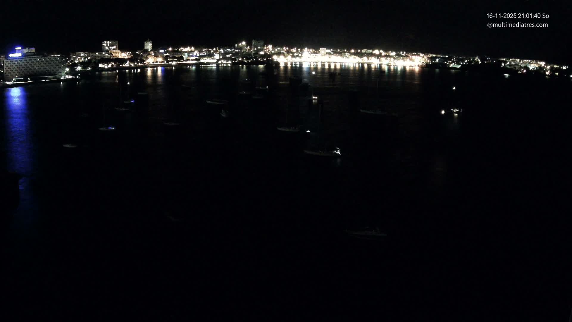 Mallorca, Magaluf - Palmanova Son Maties Beach Live Cam - Balearic Islands, Spain