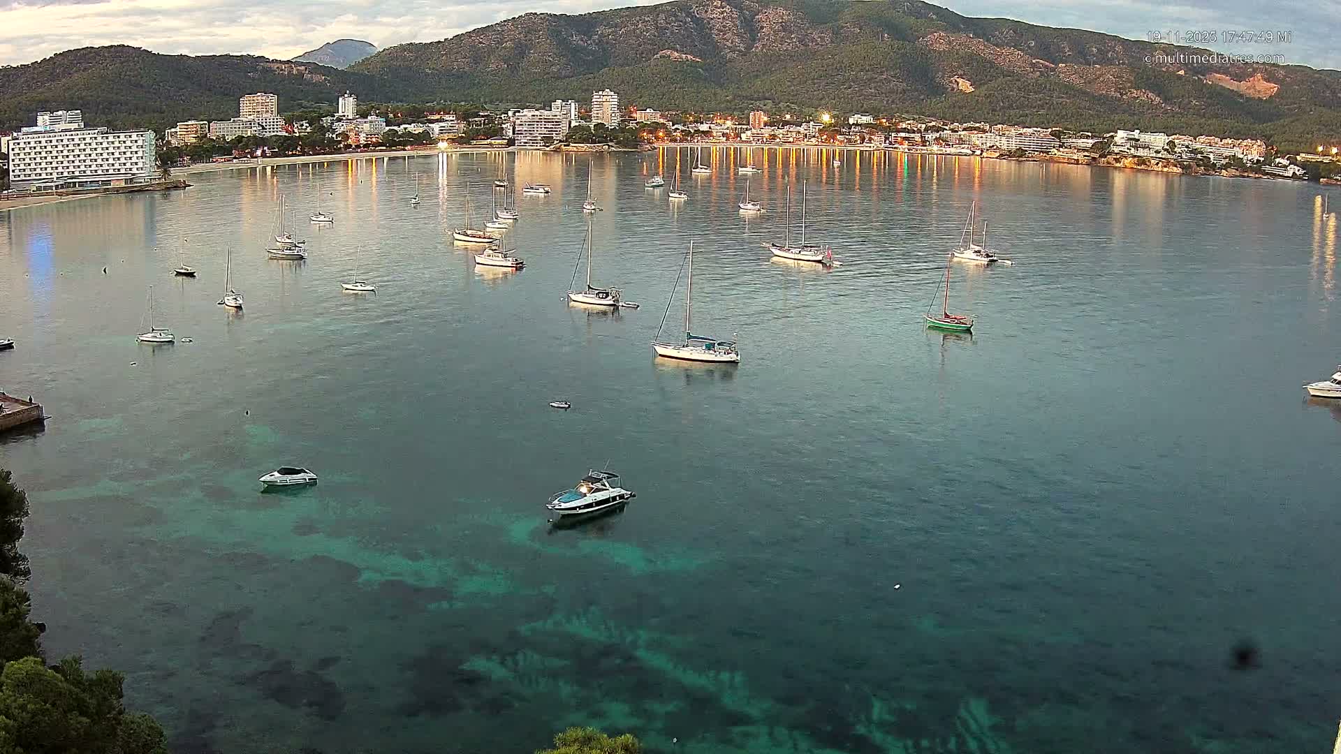 Mallorca, Magaluf - Palmanova Son Maties Beach Live Cam - Balearic Islands, Spain