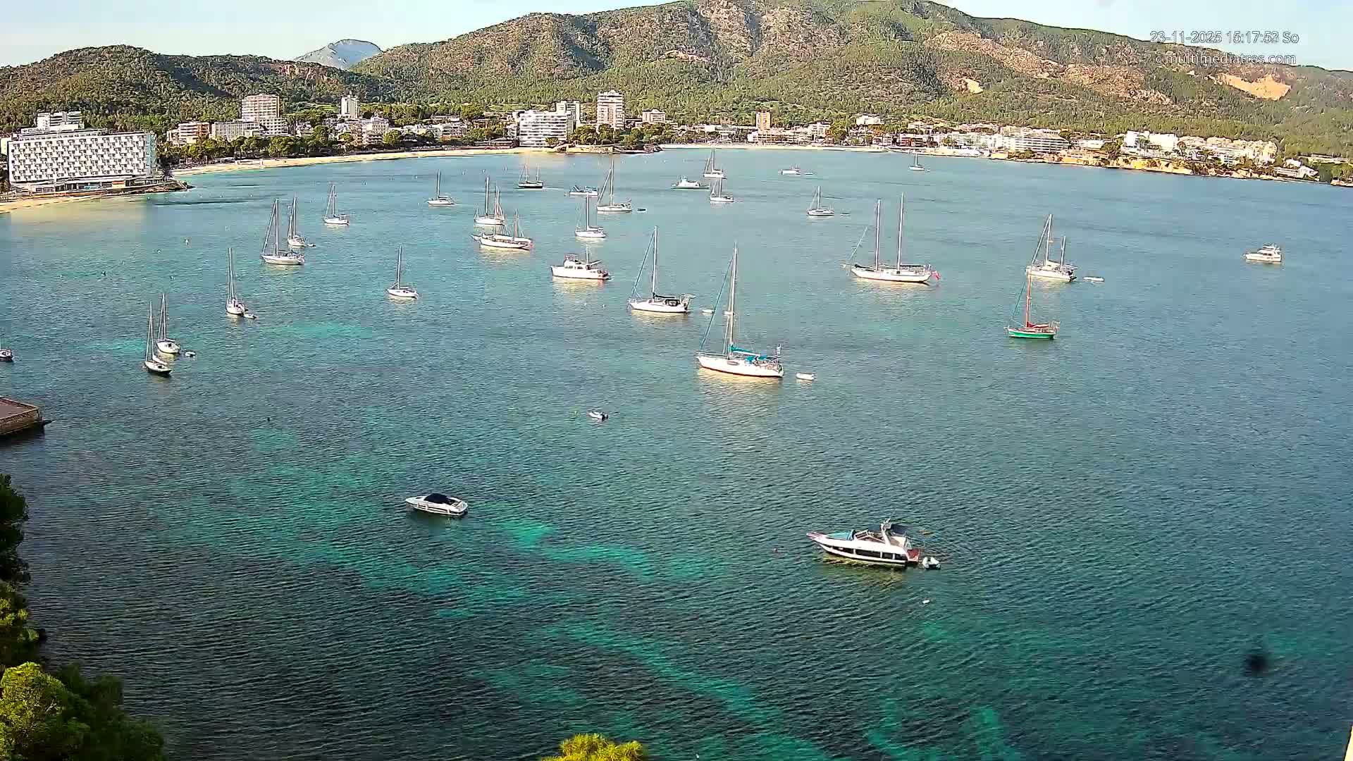 Mallorca, Magaluf - Palmanova Son Maties Beach Live Cam - Balearic Islands, Spain