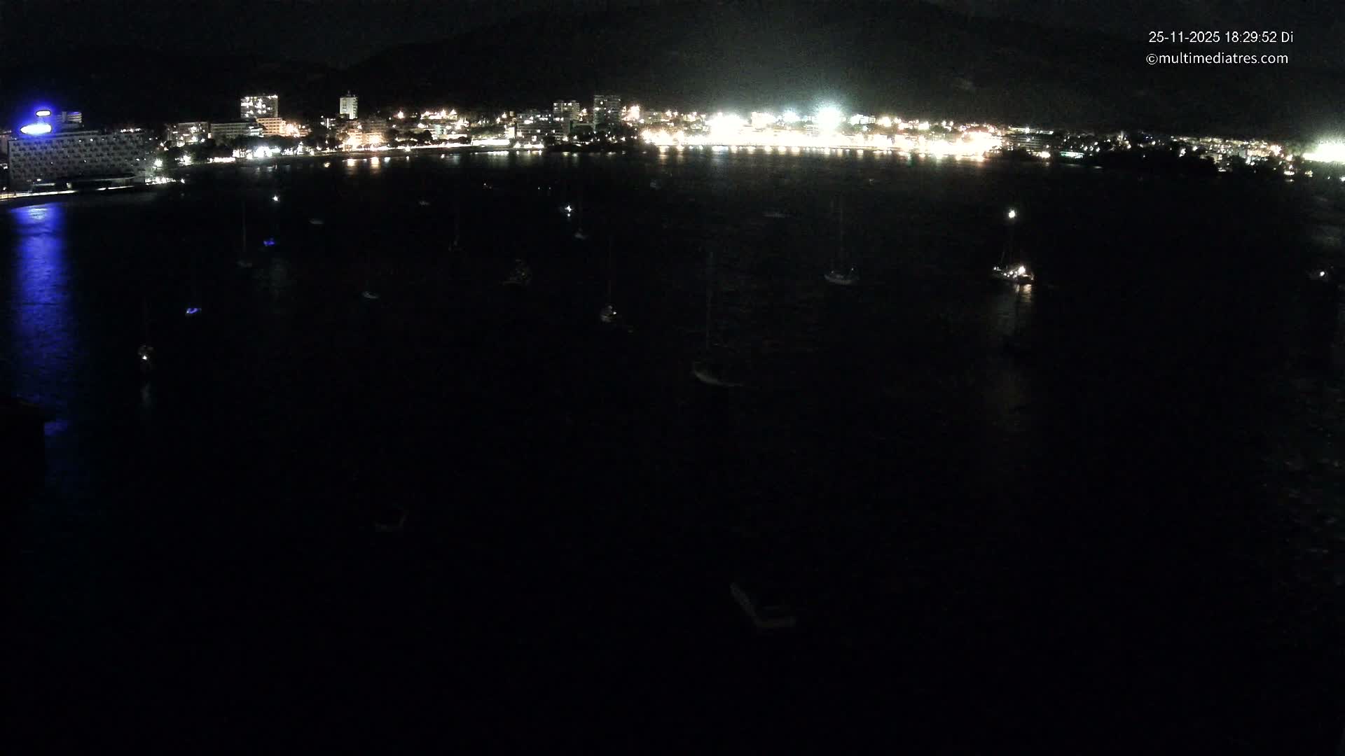 Mallorca, Magaluf - Palmanova Son Maties Beach Live Cam - Balearic Islands, Spain