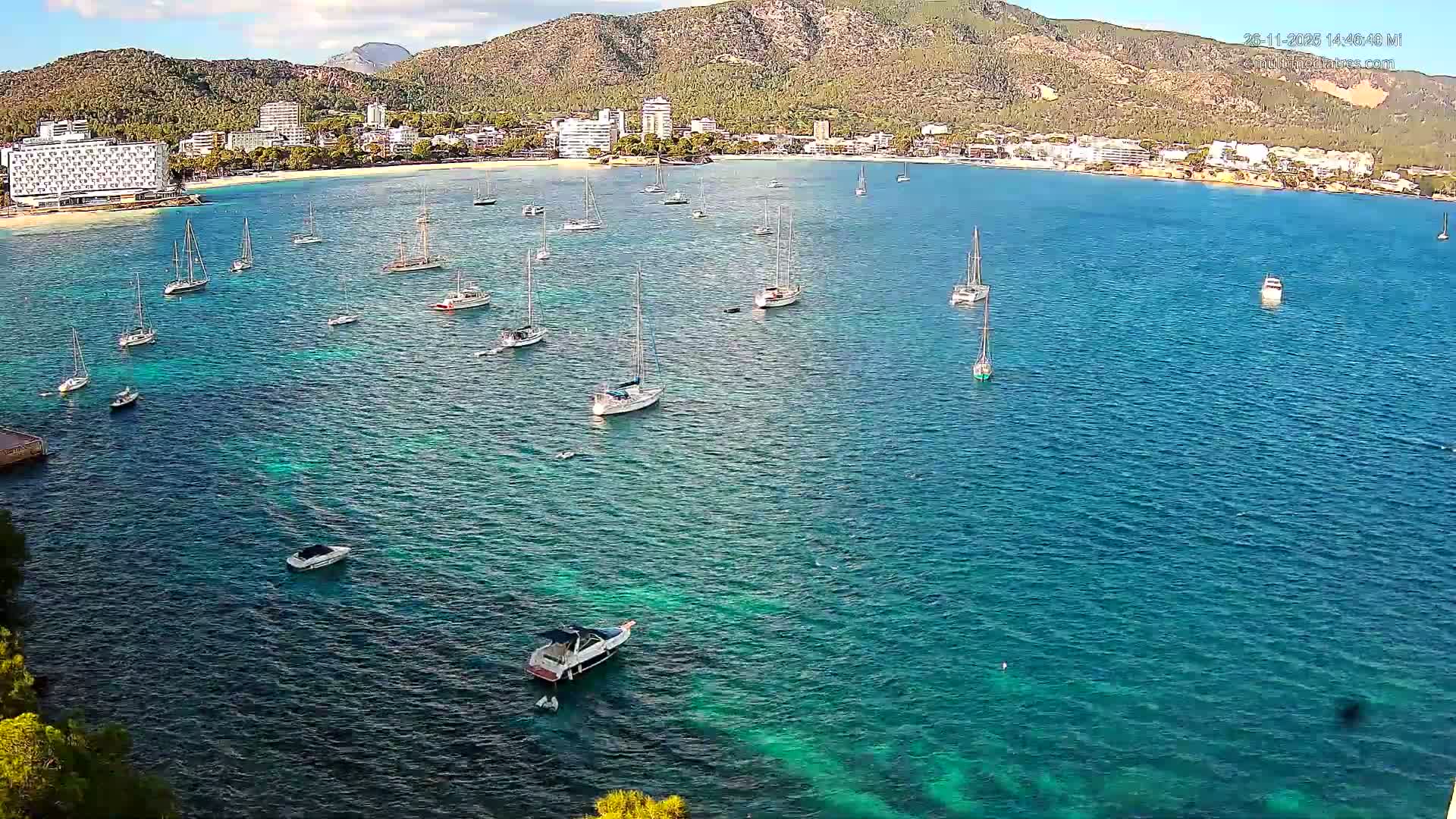 Mallorca, Magaluf - Palmanova Son Maties Beach Live Cam - Balearic Islands, Spain