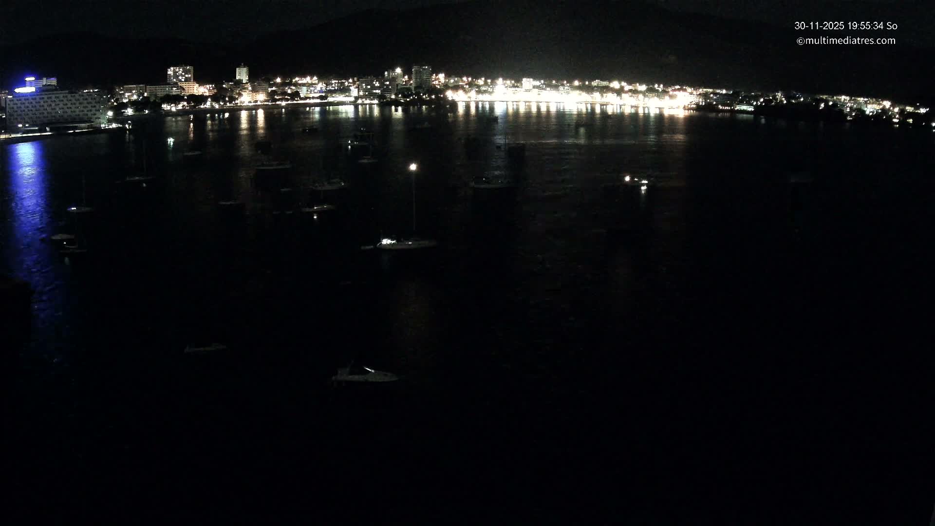 Mallorca, Magaluf - Palmanova Son Maties Beach Live Cam - Balearic Islands, Spain