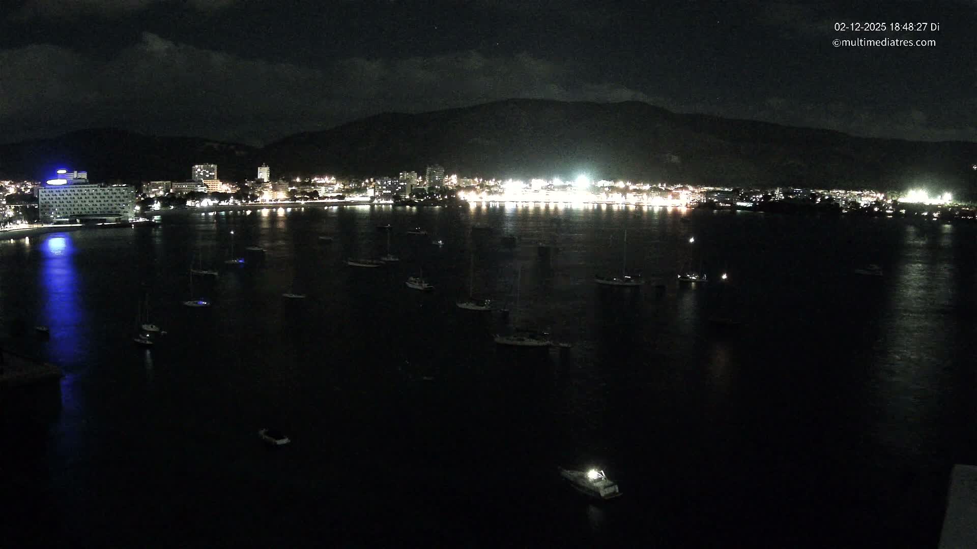 Mallorca, Magaluf - Palmanova Son Maties Beach Live Cam - Balearic Islands, Spain