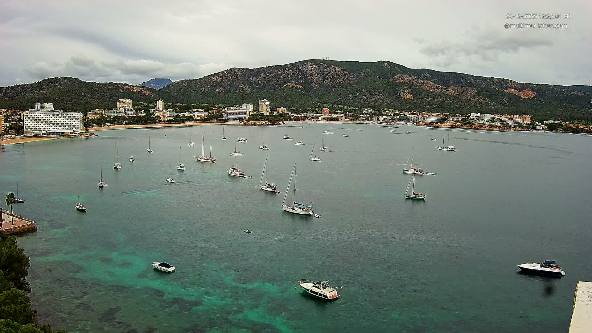 Mallorca, Magaluf - Palmanova Son Maties Beach Live Cam - Balearic Islands, Spain