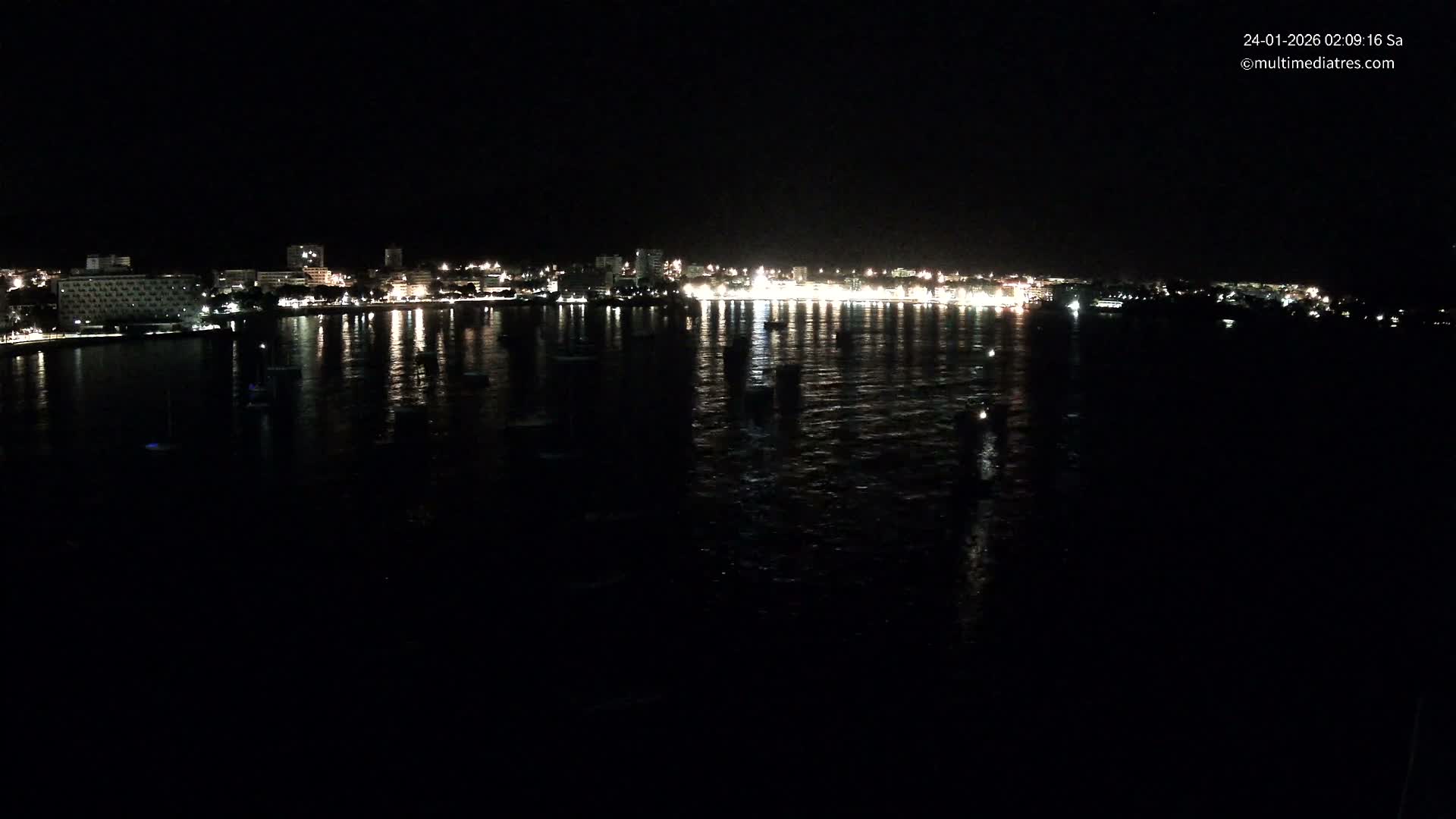 Mallorca, Magaluf - Palmanova Son Maties Beach Live Cam - Balearic Islands, Spain