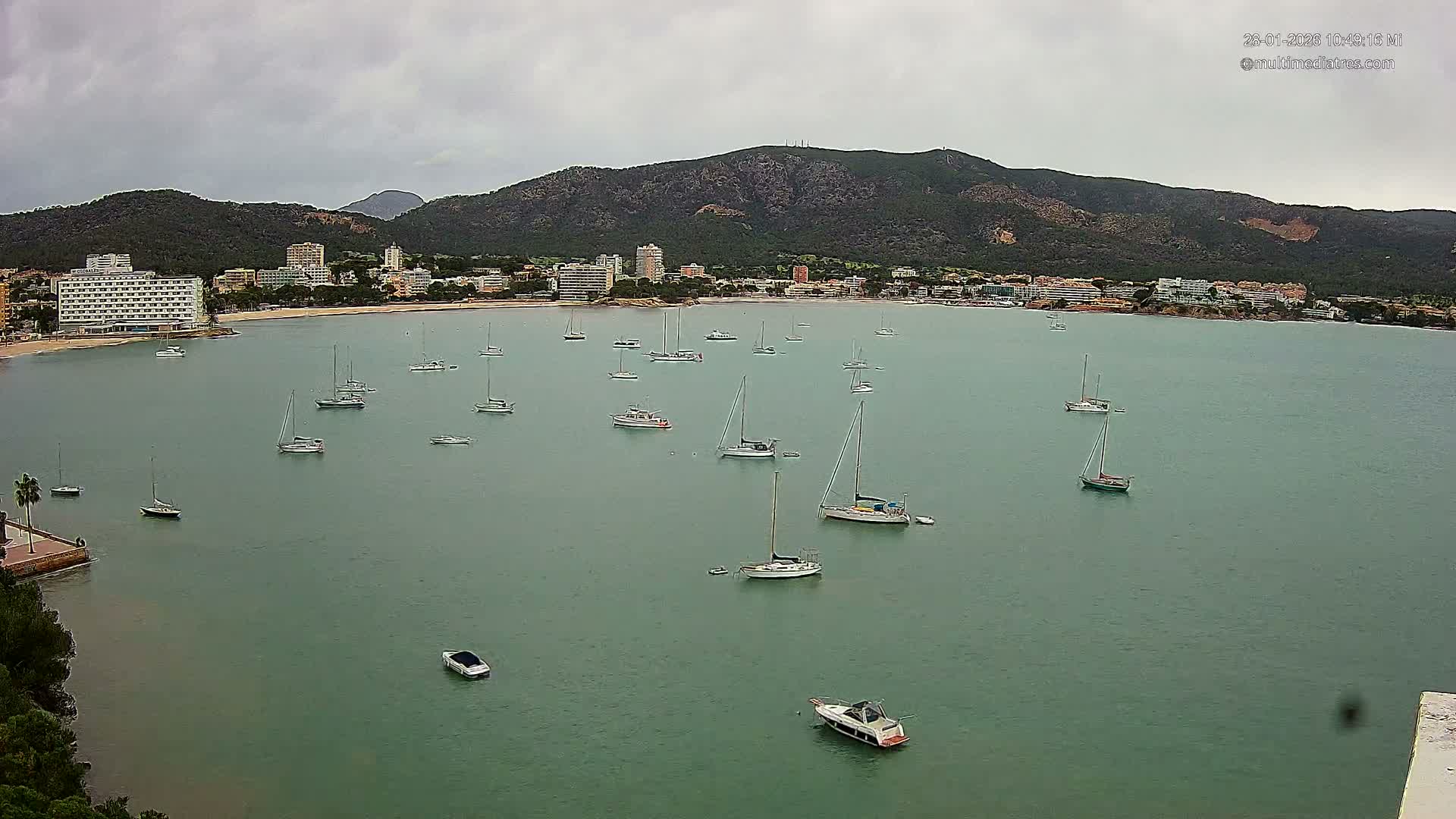 Mallorca, Magaluf - Palmanova Son Maties Beach Live Cam - Balearic Islands, Spain