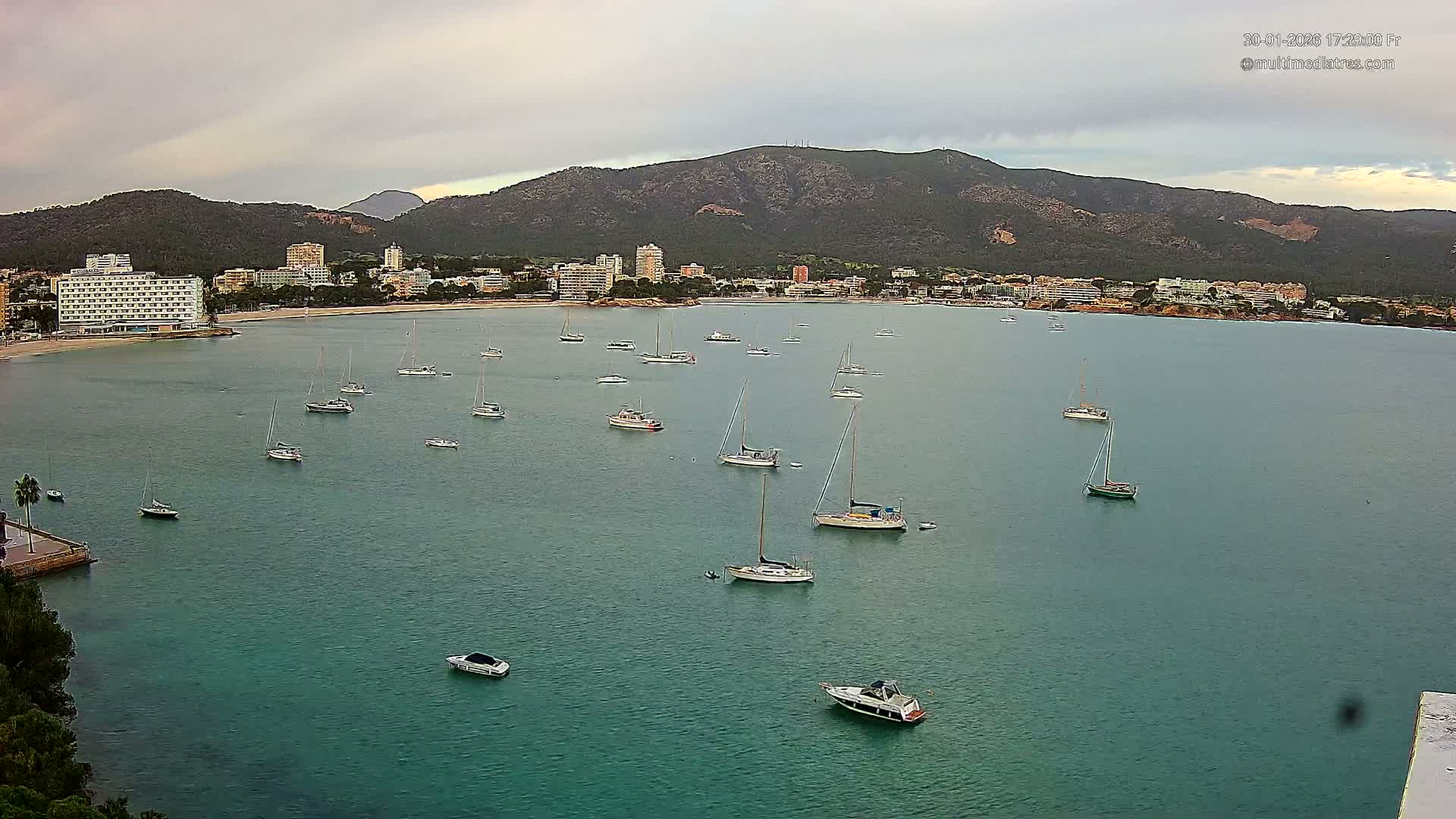 Mallorca, Magaluf - Palmanova Son Maties Beach Live Cam - Balearic Islands, Spain