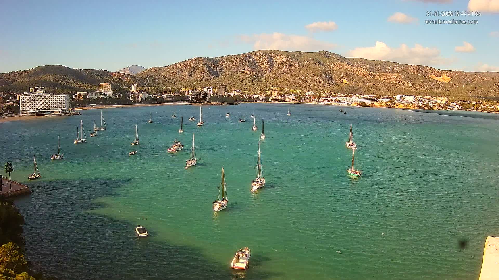 Mallorca, Magaluf - Palmanova Son Maties Beach Live Cam - Balearic Islands, Spain