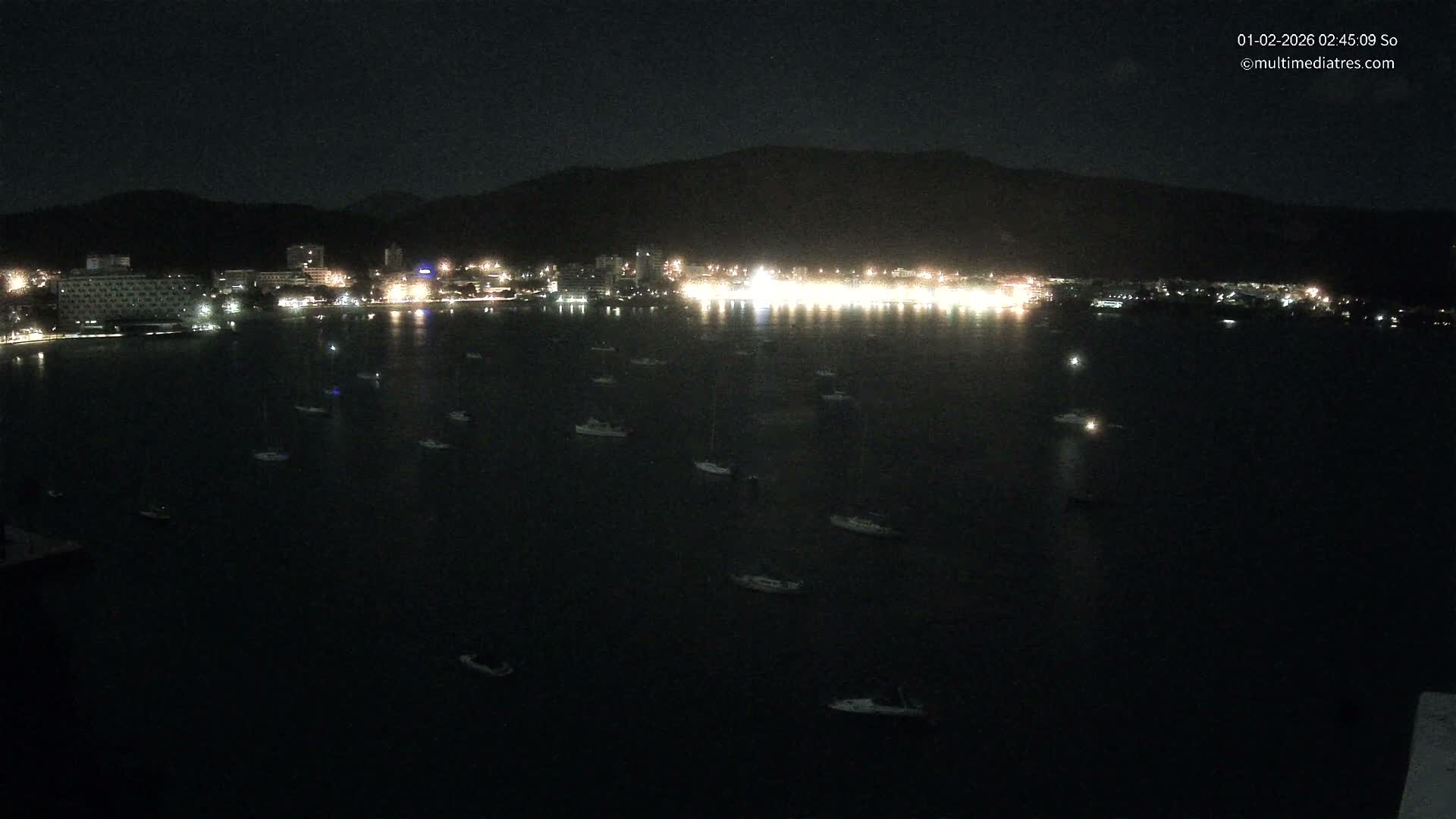 Mallorca, Magaluf - Palmanova Son Maties Beach Live Cam - Balearic Islands, Spain