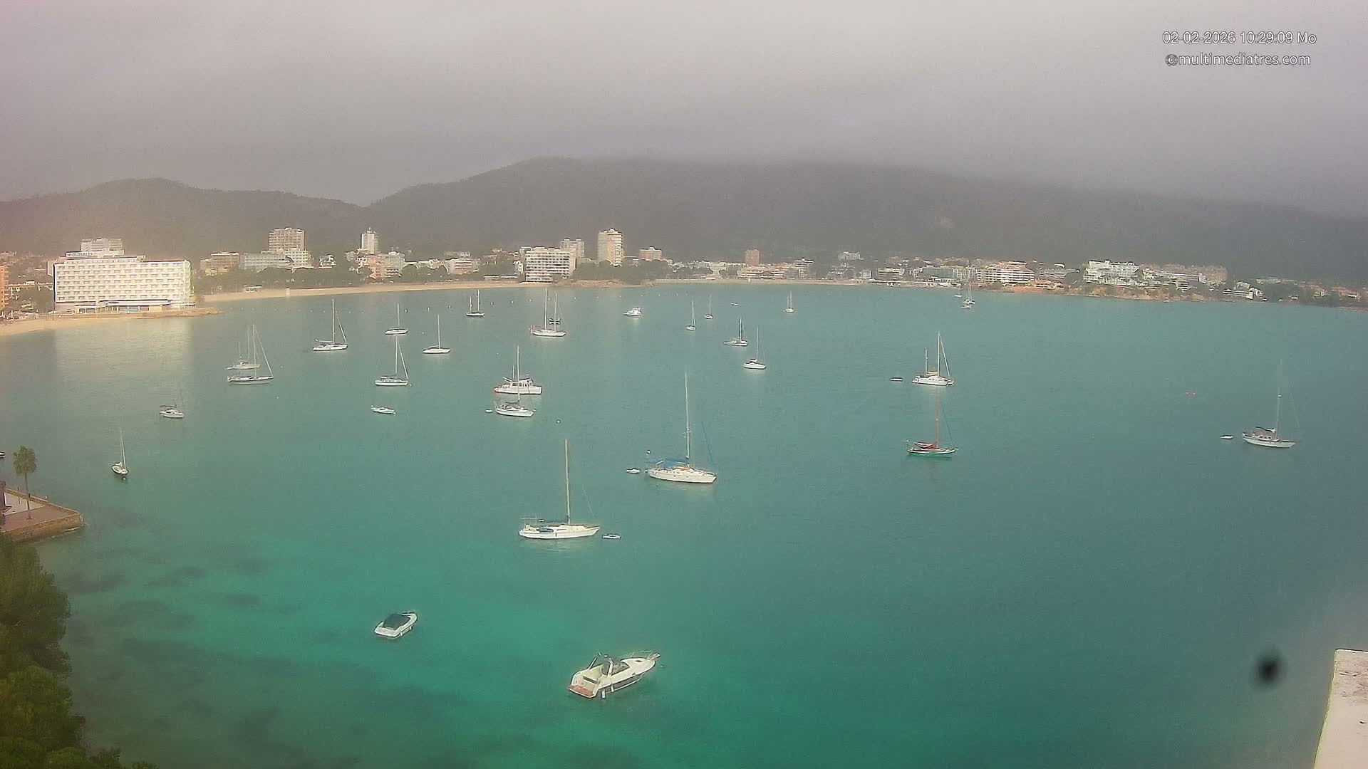 Mallorca, Magaluf - Palmanova Son Maties Beach Live Cam - Balearic Islands, Spain
