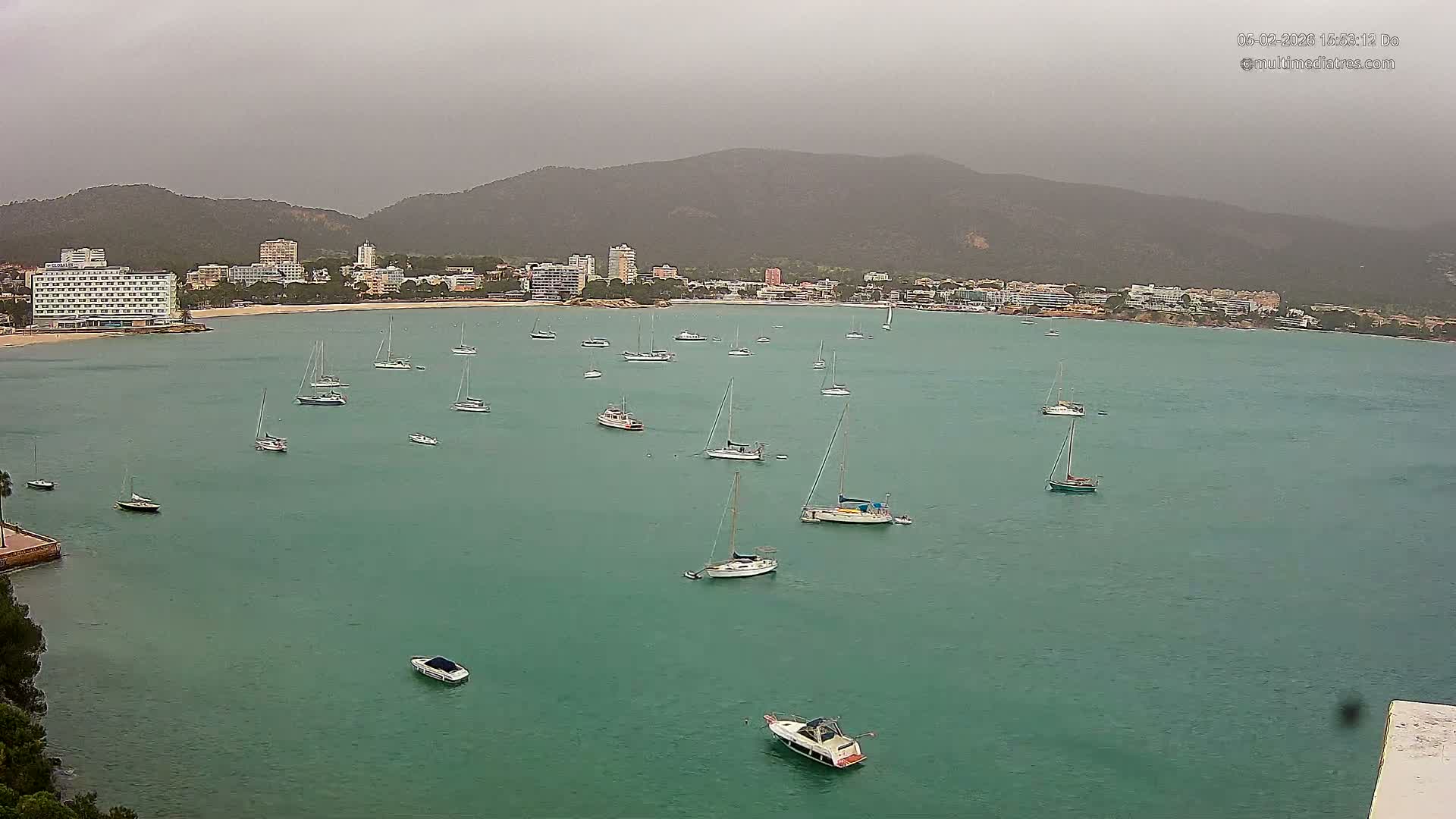 Mallorca, Magaluf - Palmanova Son Maties Beach Live Cam - Balearic Islands, Spain