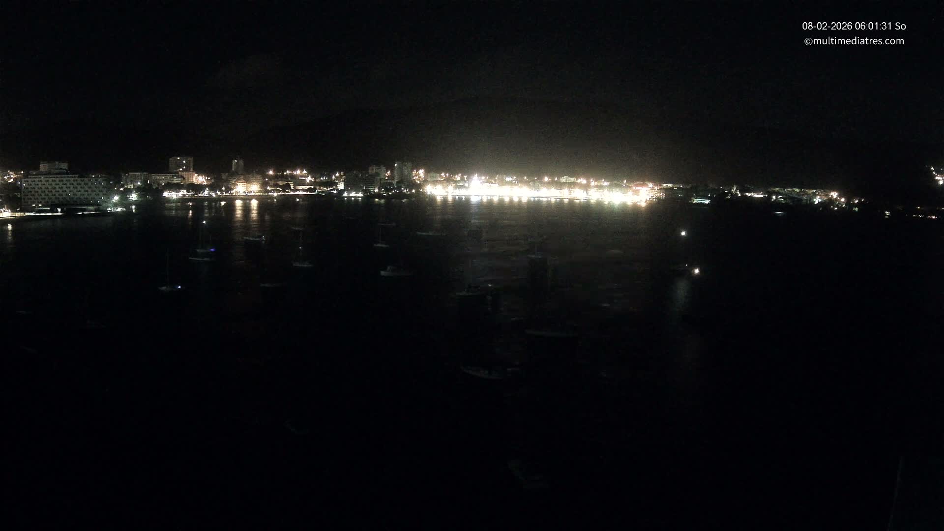 Mallorca, Magaluf - Palmanova Son Maties Beach Live Cam - Balearic Islands, Spain