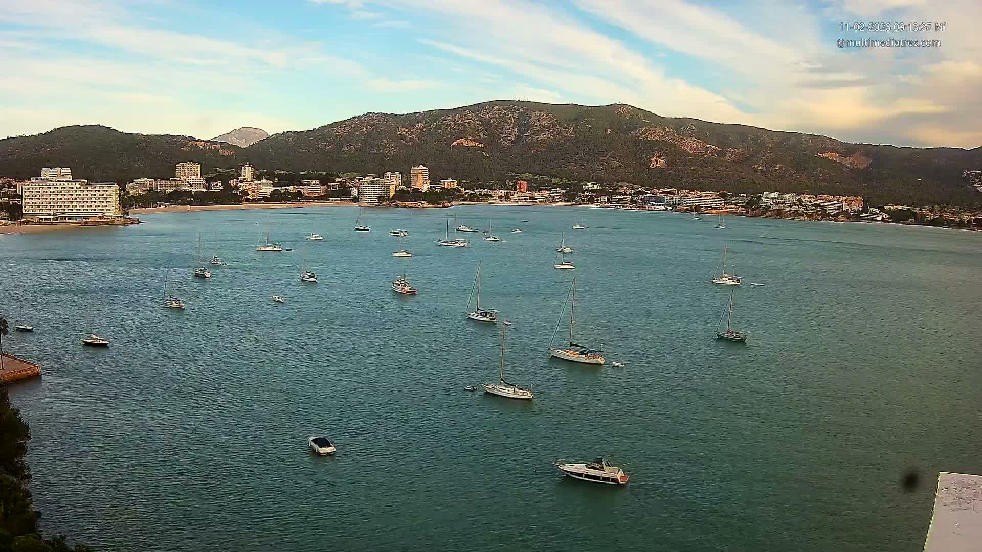 Mallorca, Magaluf - Palmanova Son Maties Beach Live Cam - Balearic Islands, Spain