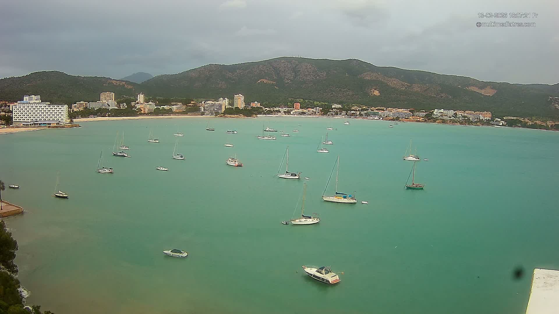 Mallorca, Magaluf - Palmanova Son Maties Beach Live Cam - Balearic Islands, Spain