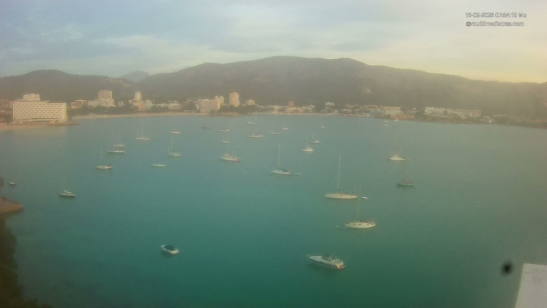 Mallorca, Magaluf - Palmanova Son Maties Beach Live Cam - Balearic Islands, Spain