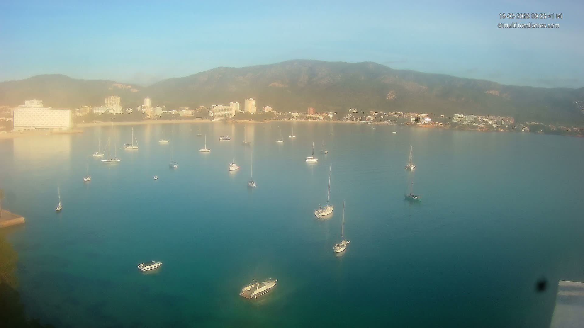 Mallorca, Magaluf - Palmanova Son Maties Beach Live Cam - Balearic Islands, Spain