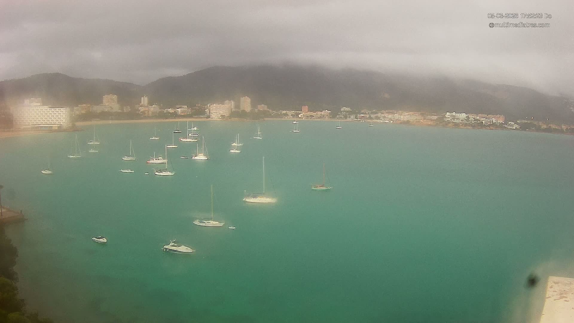 Mallorca, Magaluf - Palmanova Son Maties Beach Live Cam - Balearic Islands, Spain