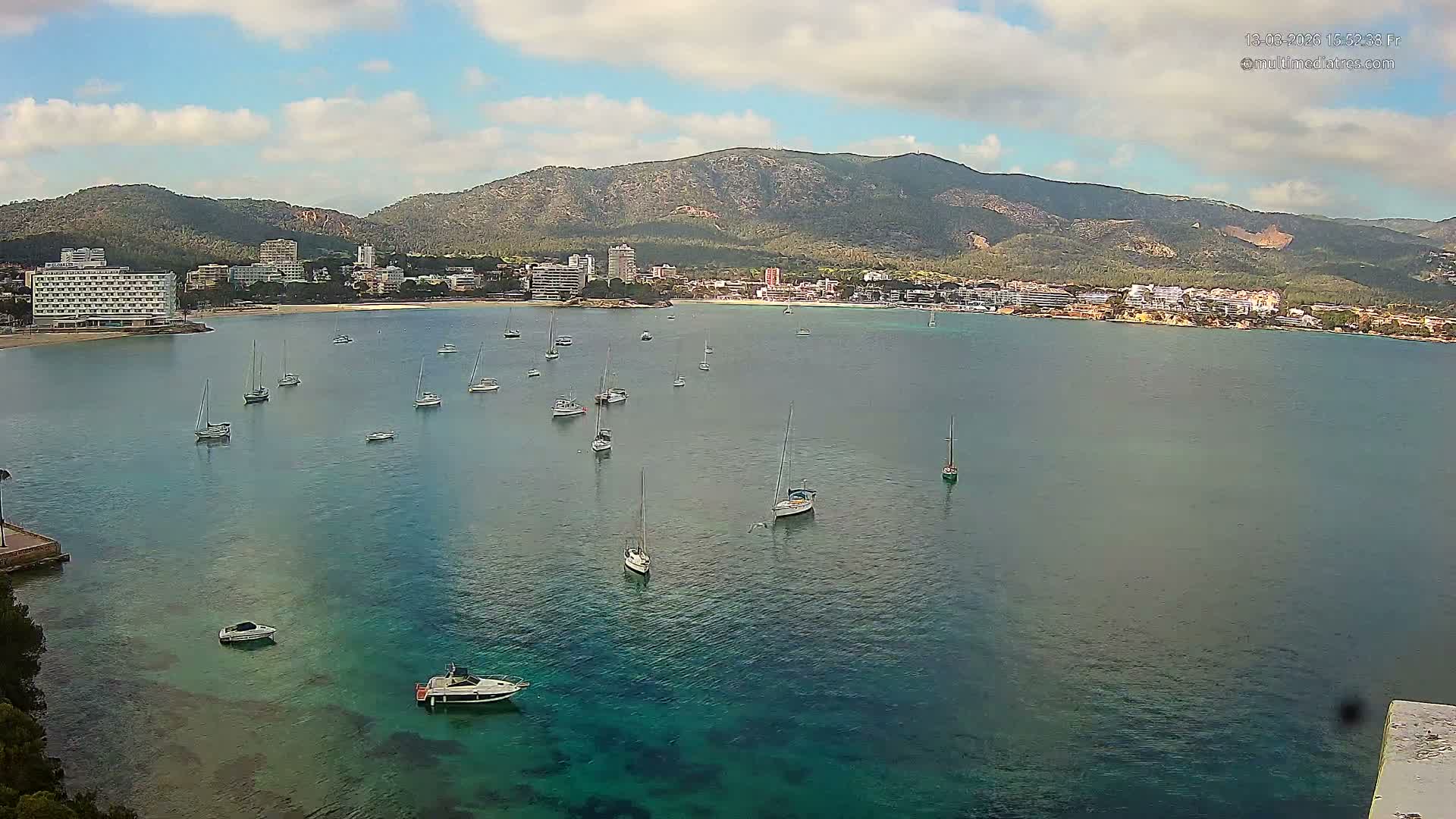 Mallorca, Magaluf - Palmanova Son Maties Beach Live Cam - Balearic Islands, Spain