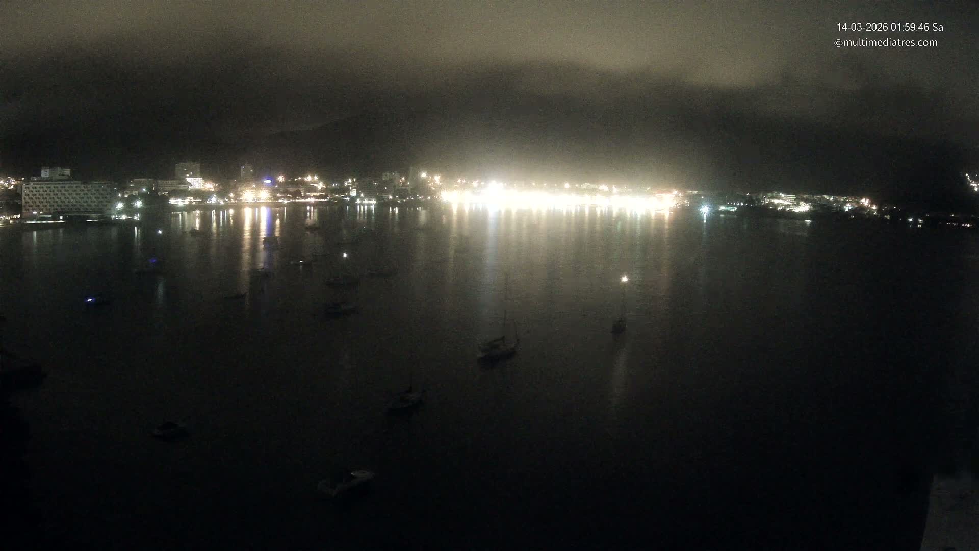 Mallorca, Magaluf - Palmanova Son Maties Beach Live Cam - Balearic Islands, Spain