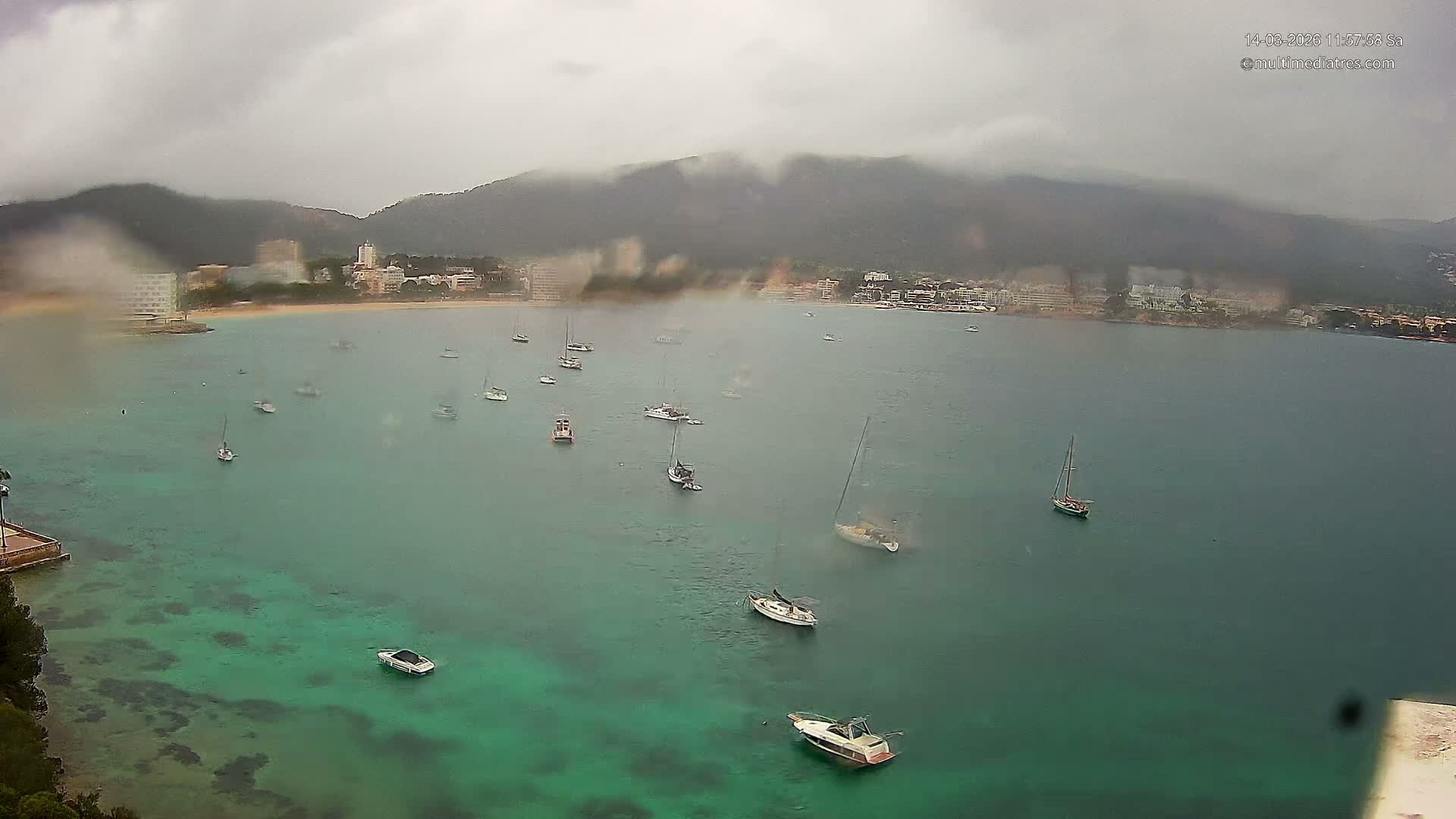 Mallorca, Magaluf - Palmanova Son Maties Beach Live Cam - Balearic Islands, Spain