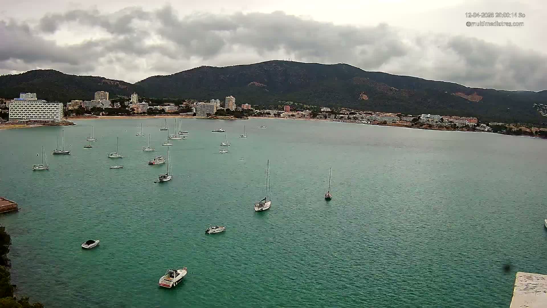 Mallorca, Magaluf - Palmanova Son Maties Beach Live Cam - Balearic Islands, Spain