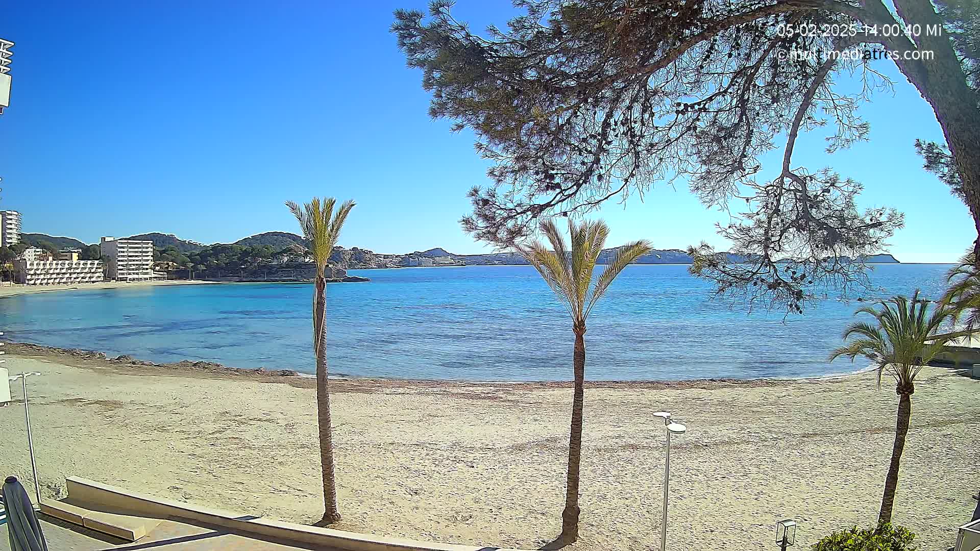 Mallorca, Perguera Palmira Beach Live Cam - Balearic Islands, Spain