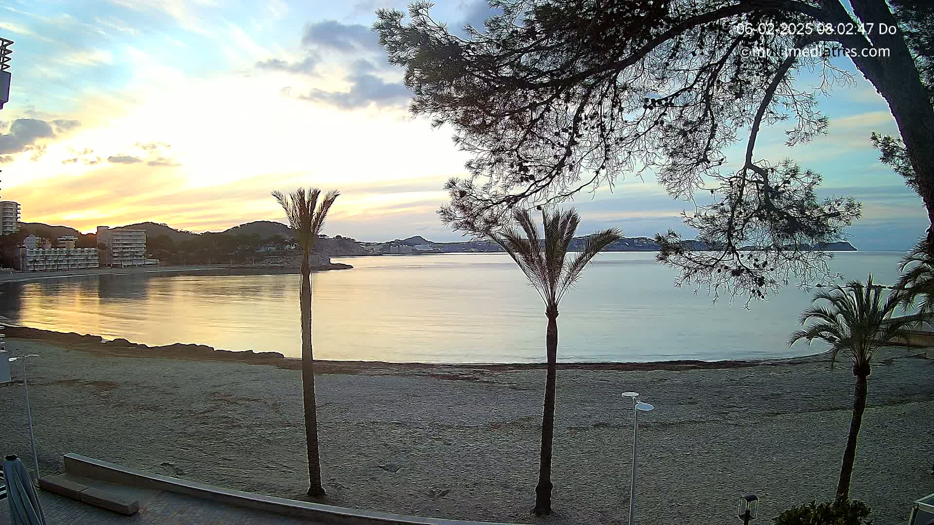 Mallorca, Perguera Palmira Beach Live Cam - Balearic Islands, Spain