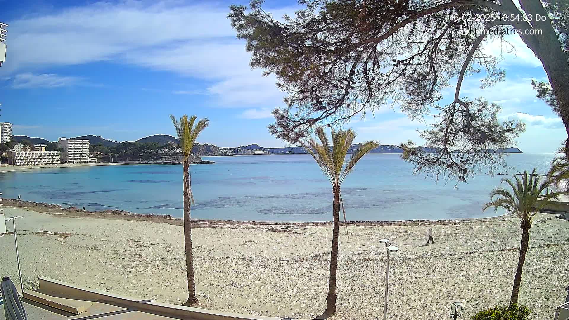Mallorca, Perguera Palmira Beach Live Cam - Balearic Islands, Spain