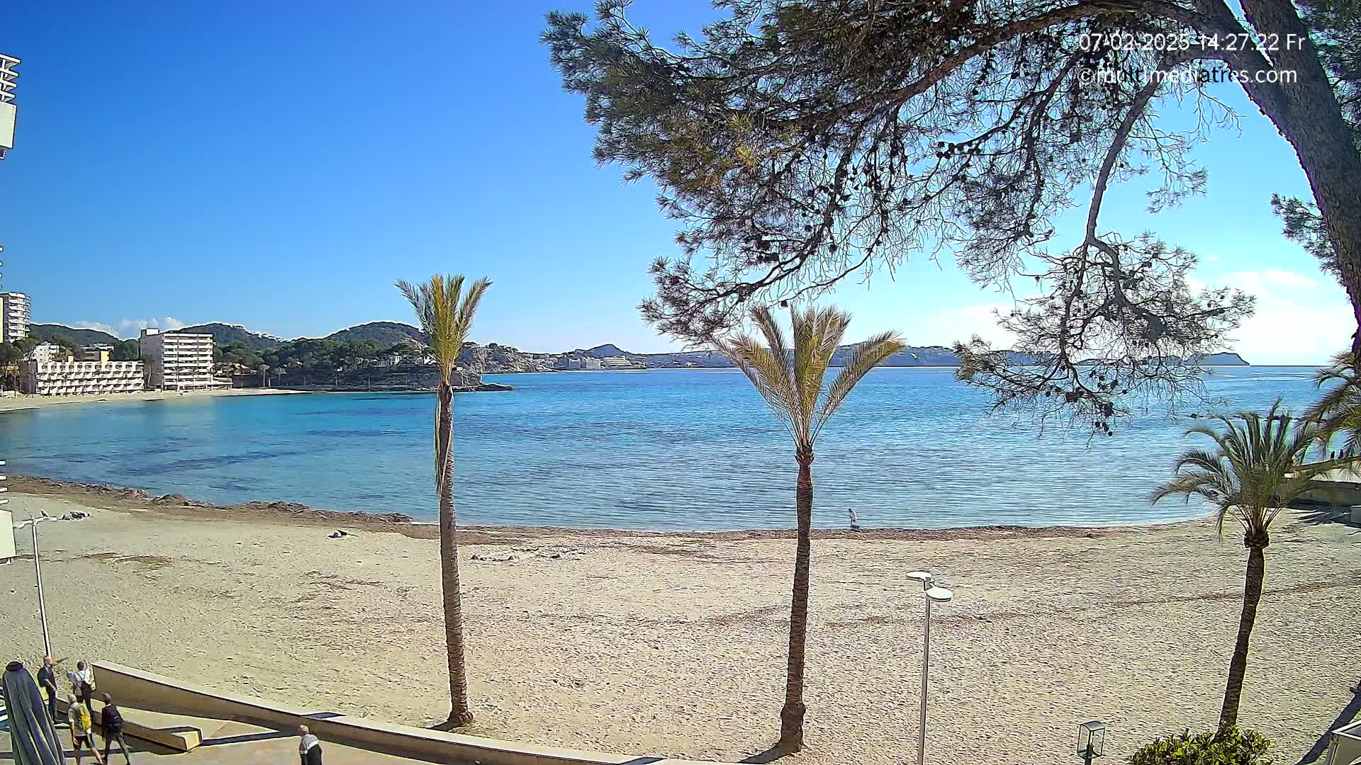 Mallorca, Perguera Palmira Beach Live Cam - Balearic Islands, Spain