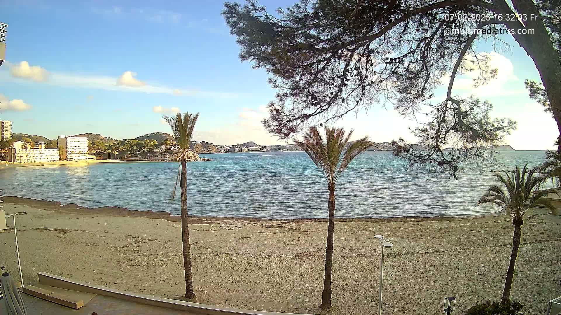 Mallorca, Perguera Palmira Beach Live Cam - Balearic Islands, Spain