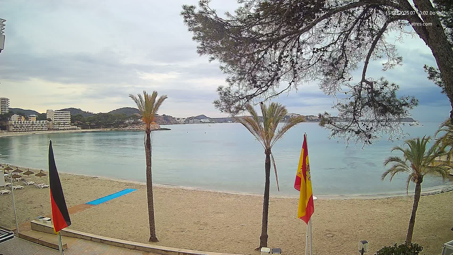 Mallorca, Perguera Palmira Beach Live Cam - Balearic Islands, Spain