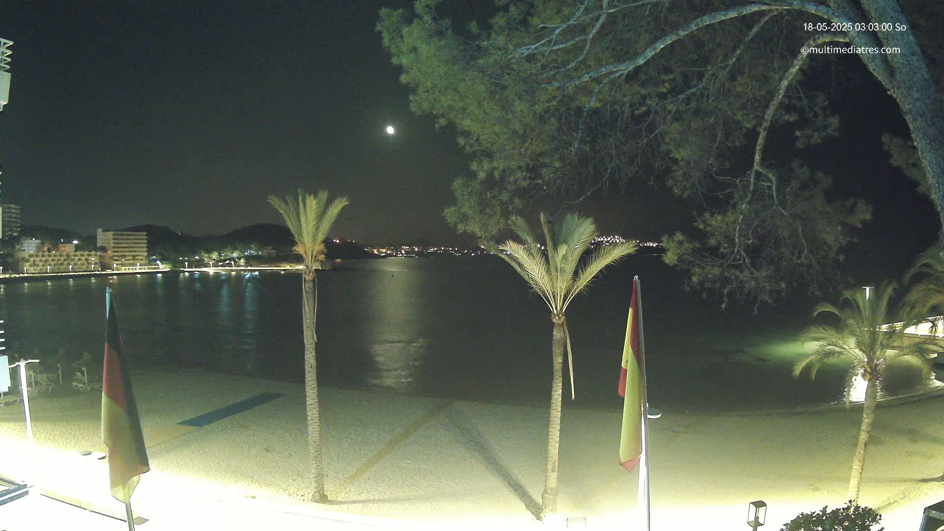 Mallorca, Perguera Palmira Beach Live Cam - Balearic Islands, Spain