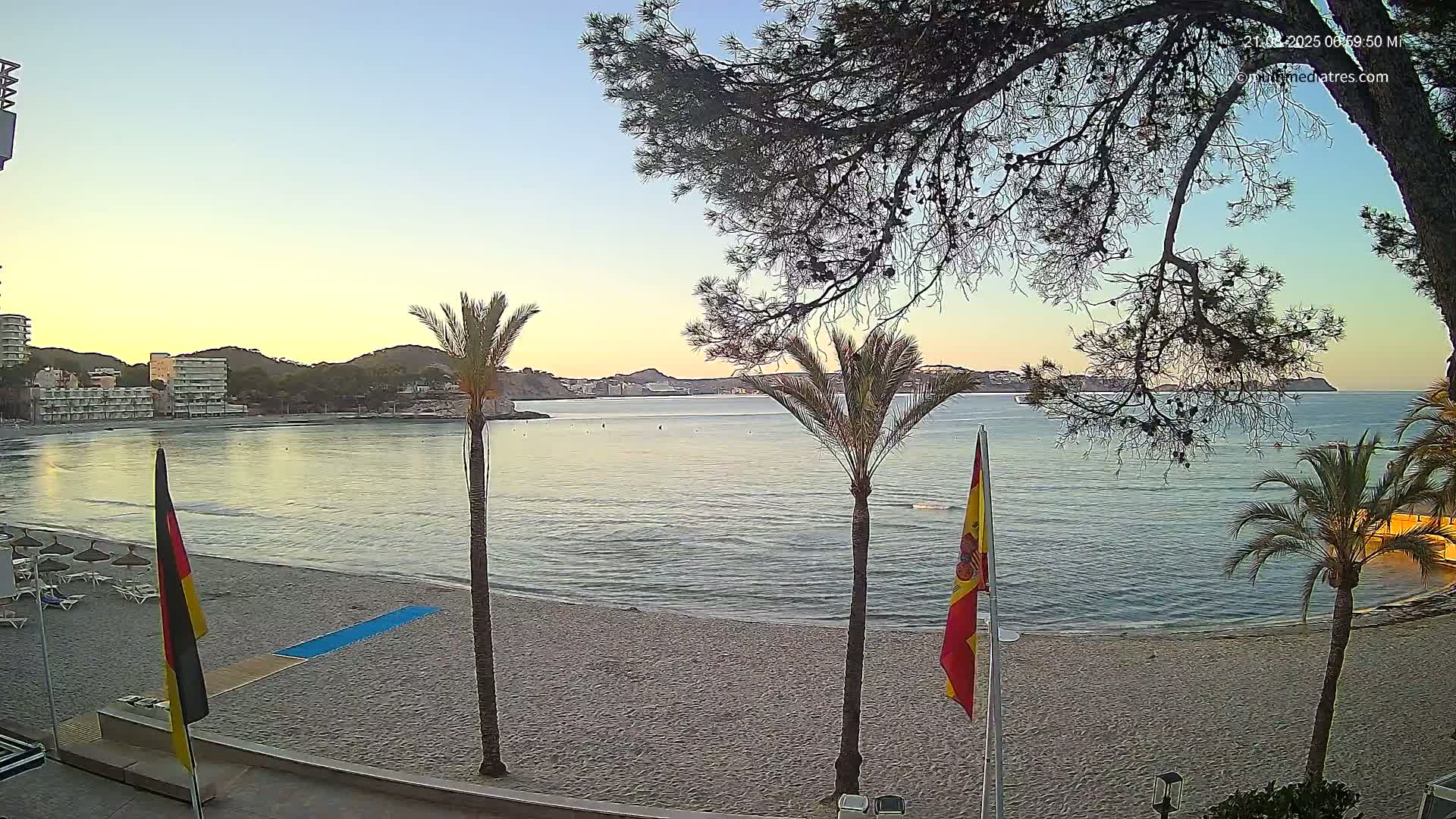 Mallorca, Perguera Palmira Beach Live Cam - Balearic Islands, Spain