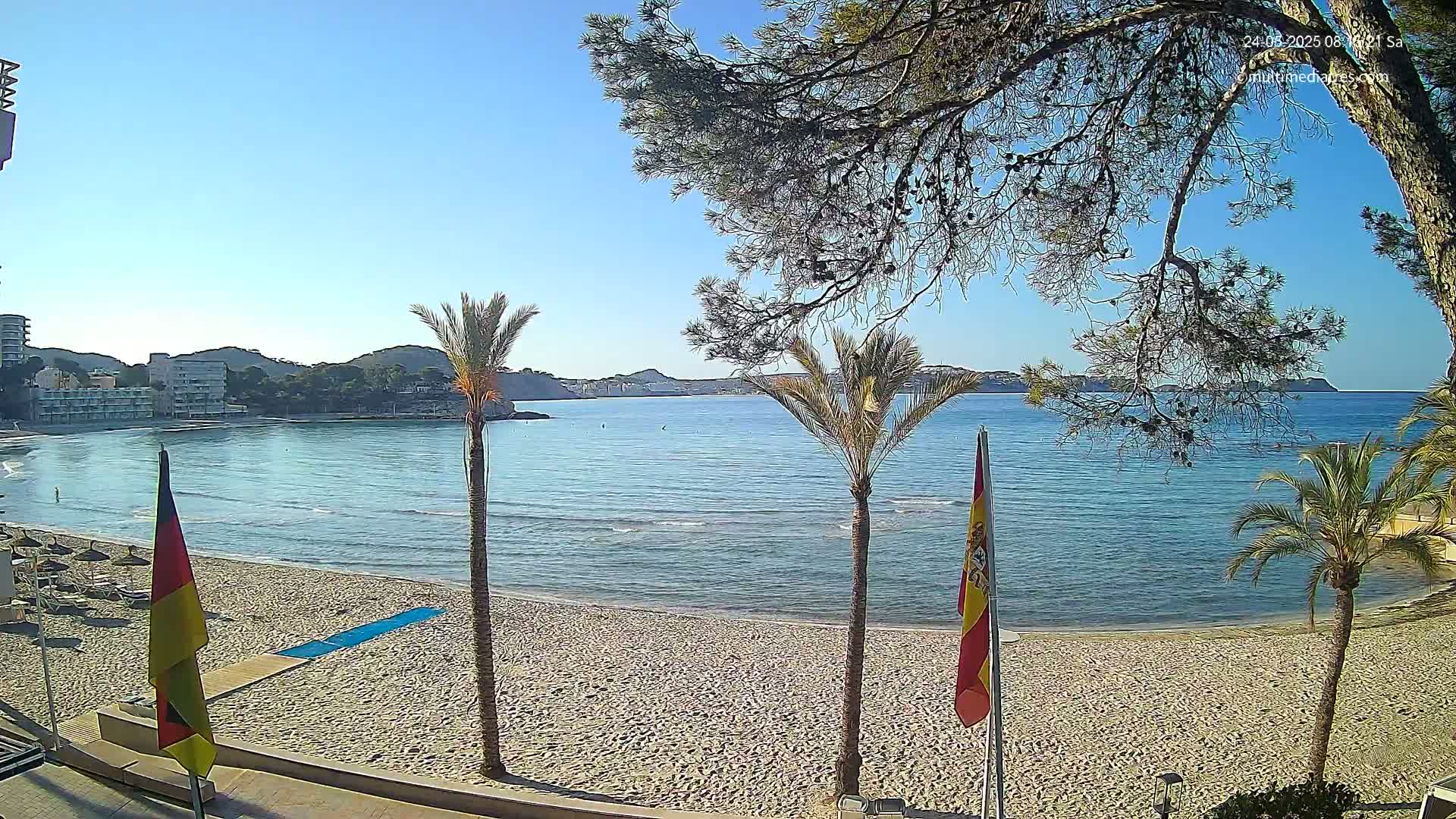 Mallorca, Perguera Palmira Beach Live Cam - Balearic Islands, Spain