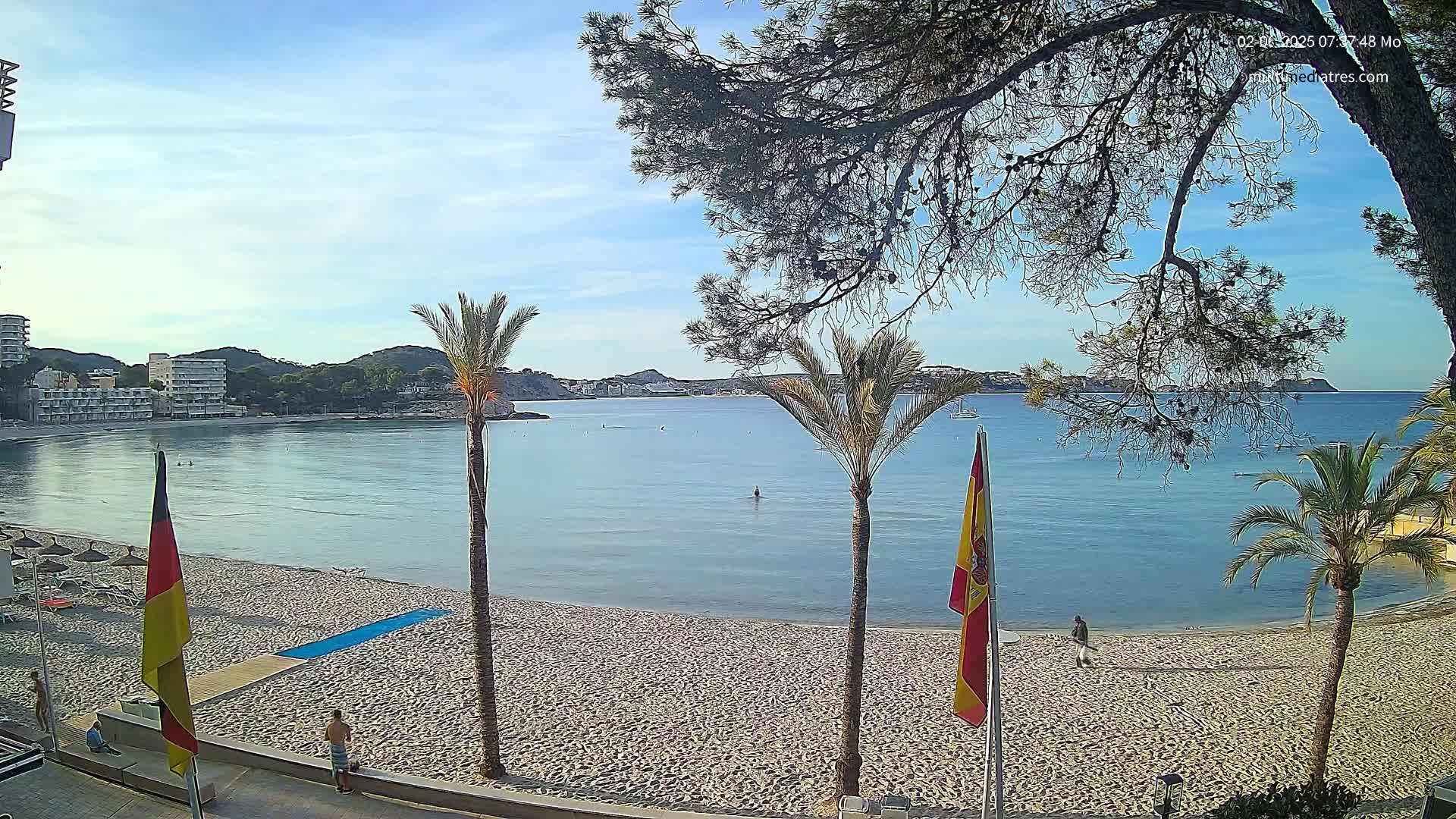 Mallorca, Perguera Palmira Beach Live Cam - Balearic Islands, Spain